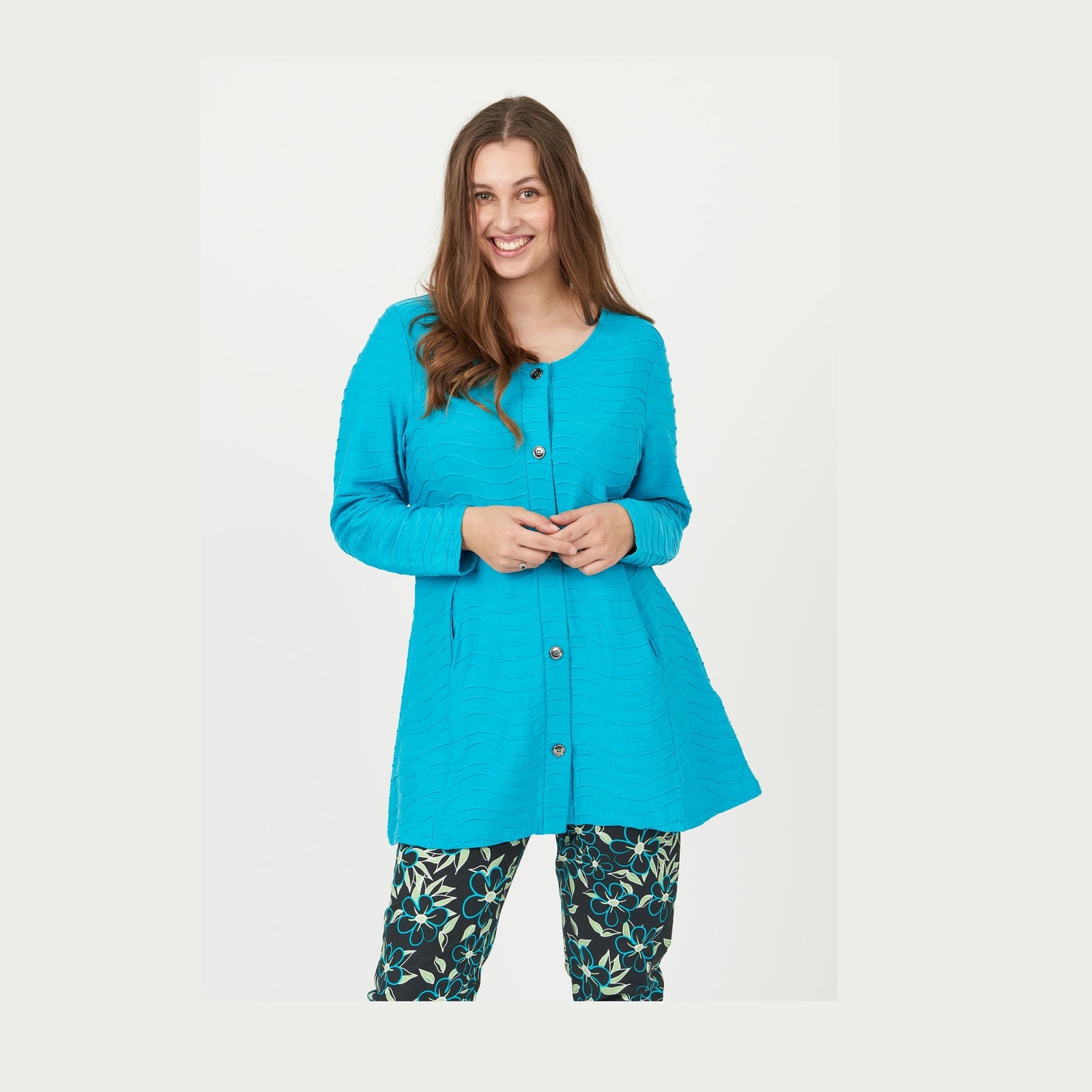 Pont Neuf PNMerle Cardigan 523 Turquise