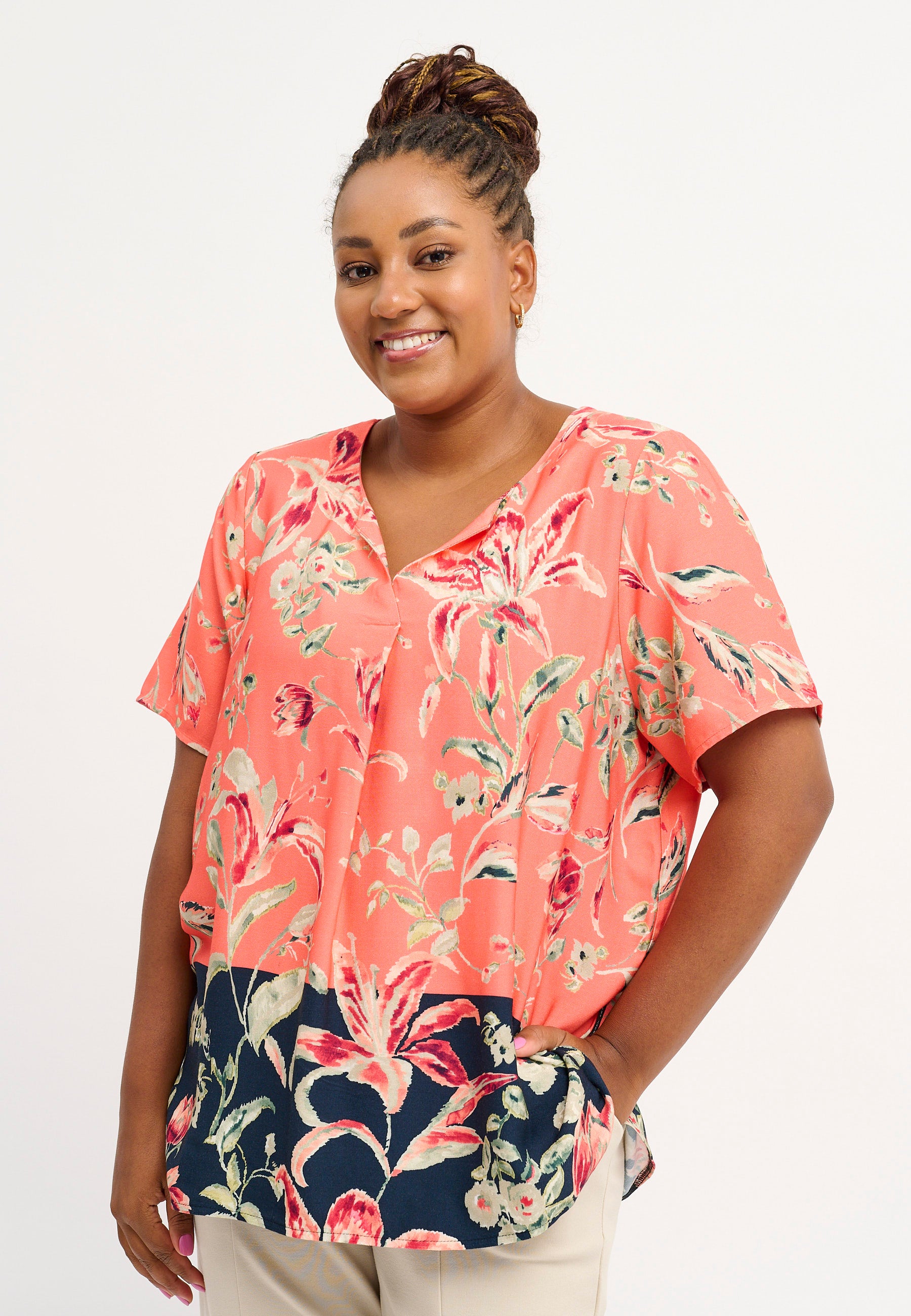 Pont Neuf PNMoude Sia T-Shirt 8340 Papaia orange