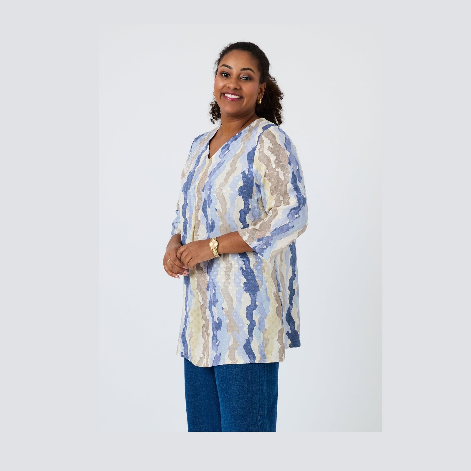 Pont Neuf PNNadina Bluser 5275 Denim blue