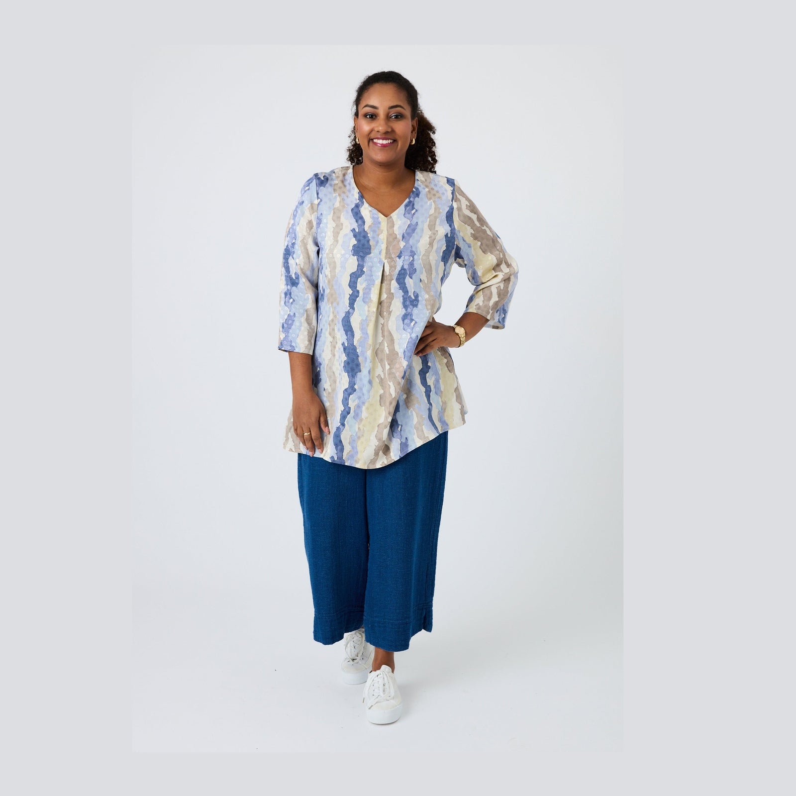 Pont Neuf PNNadina Bluser 5275 Denim blue
