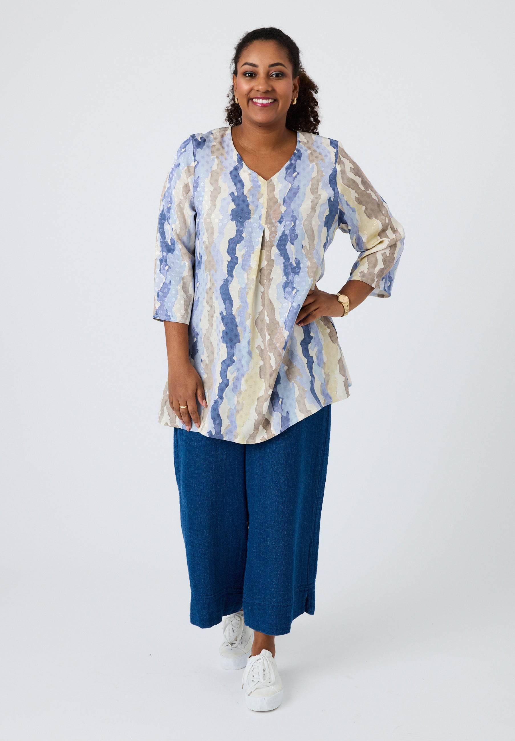 Pont Neuf PNNadina Bluser 5275 Denim blue