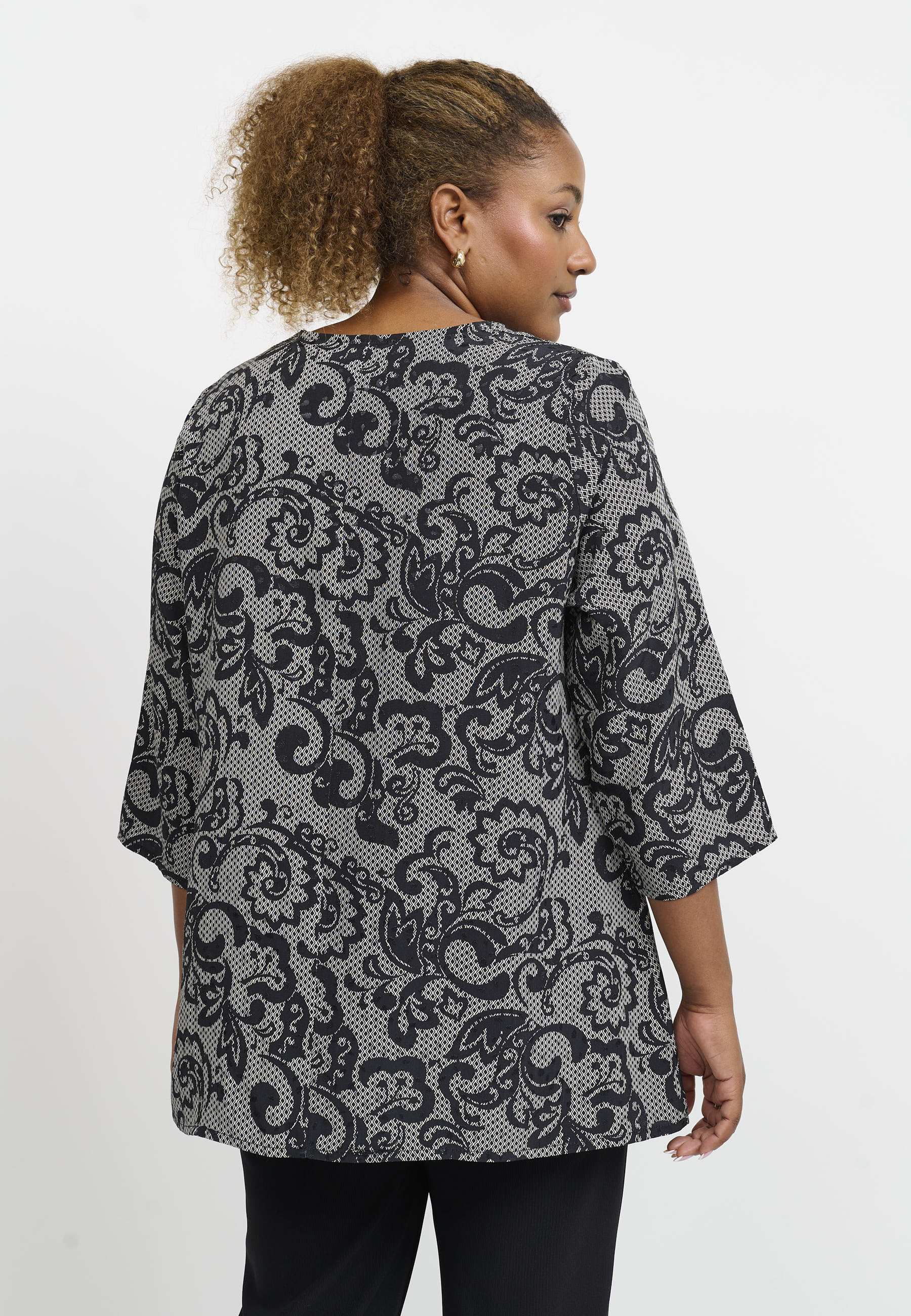 Pont Neuf PNNadina Bluser 9999 BLACK