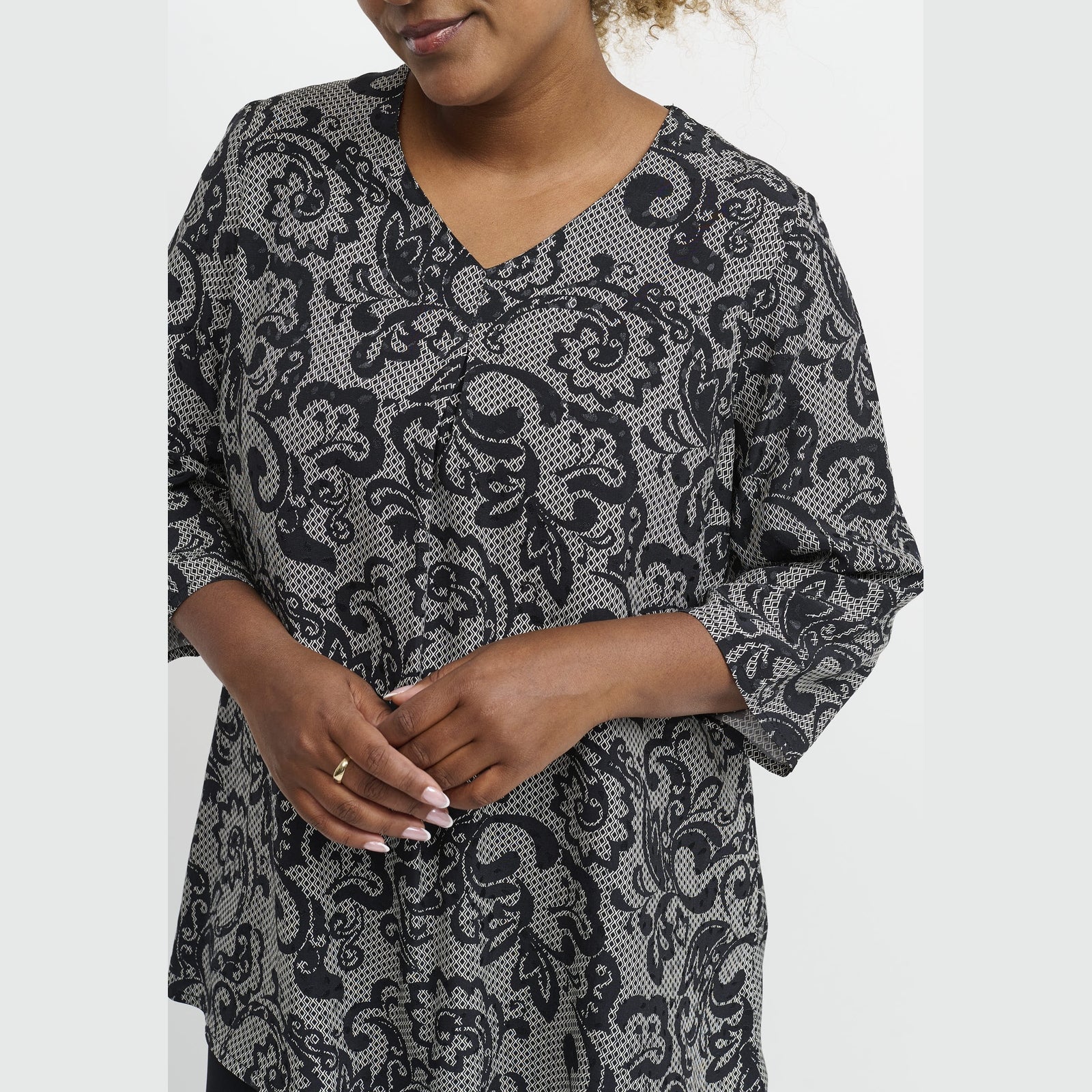 Pont Neuf PNNadina Bluser 9999 BLACK