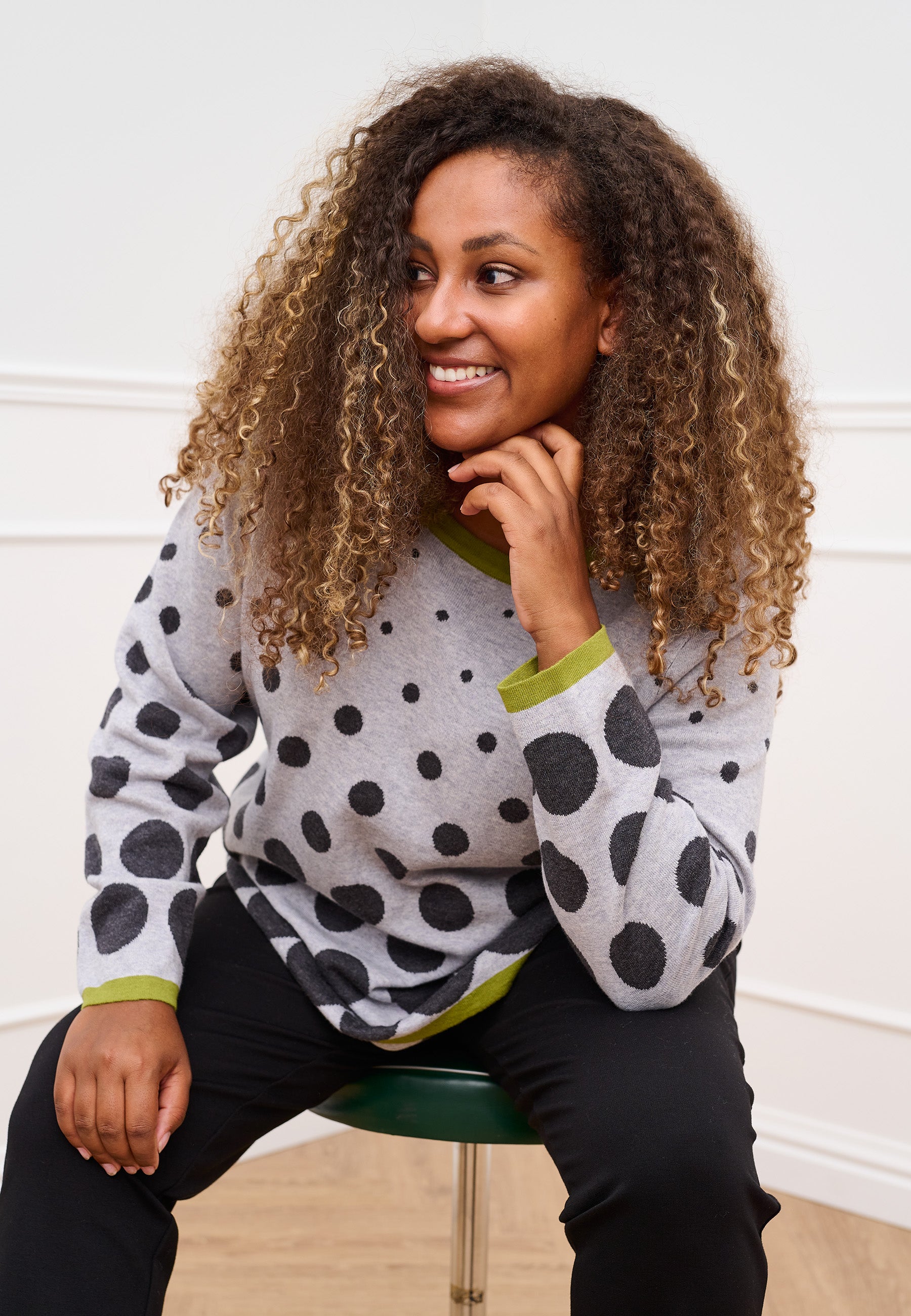 Pont Neuf PNNaomi Knit Pullover 692 Cactus