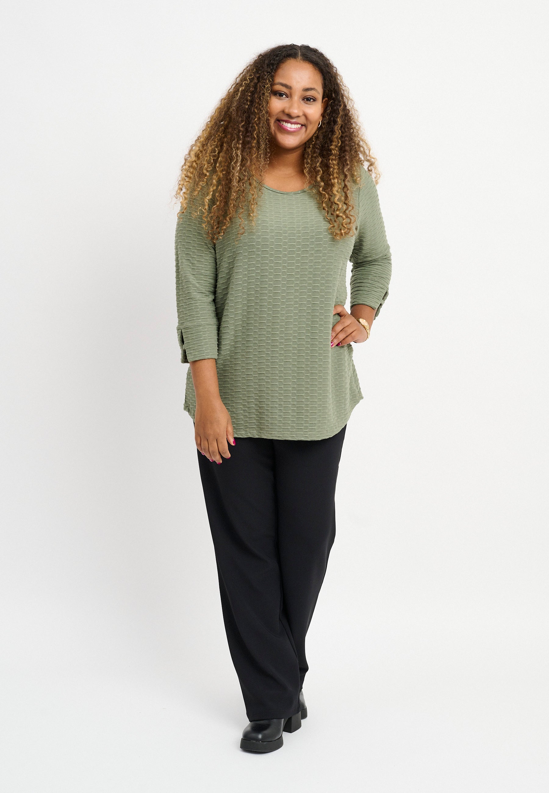 Pont Neuf PNNelly Bluser 3506 Khaki Green