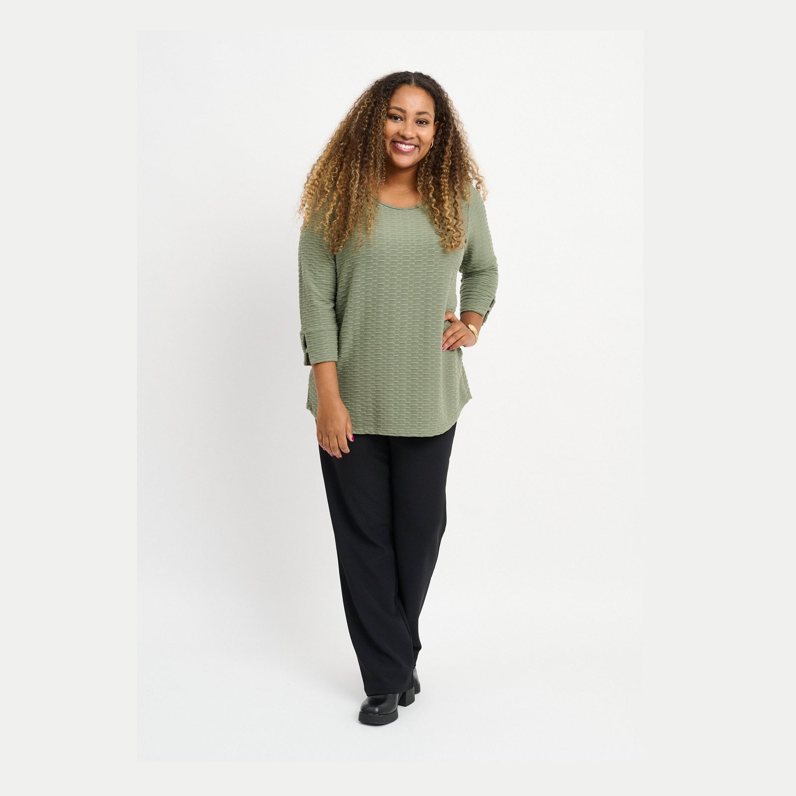 Pont Neuf PNNelly Bluser 3506 Khaki Green