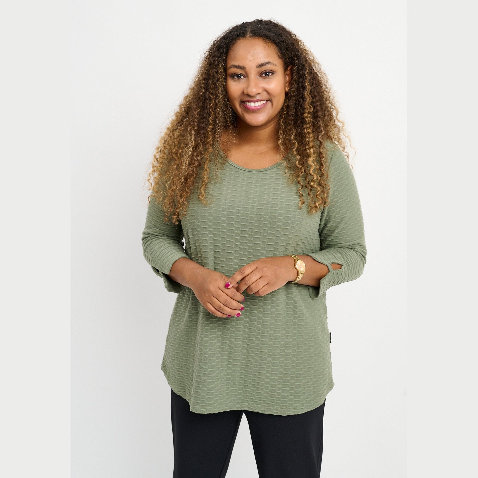 Pont Neuf PNNelly Bluser 3506 Khaki Green