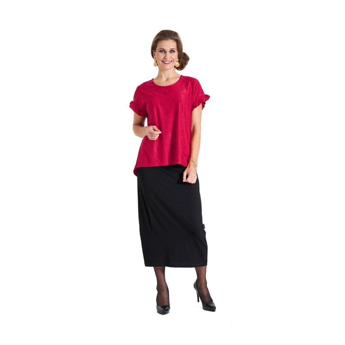 Pont Neuf PNOlga Bluser 354 Warm Red