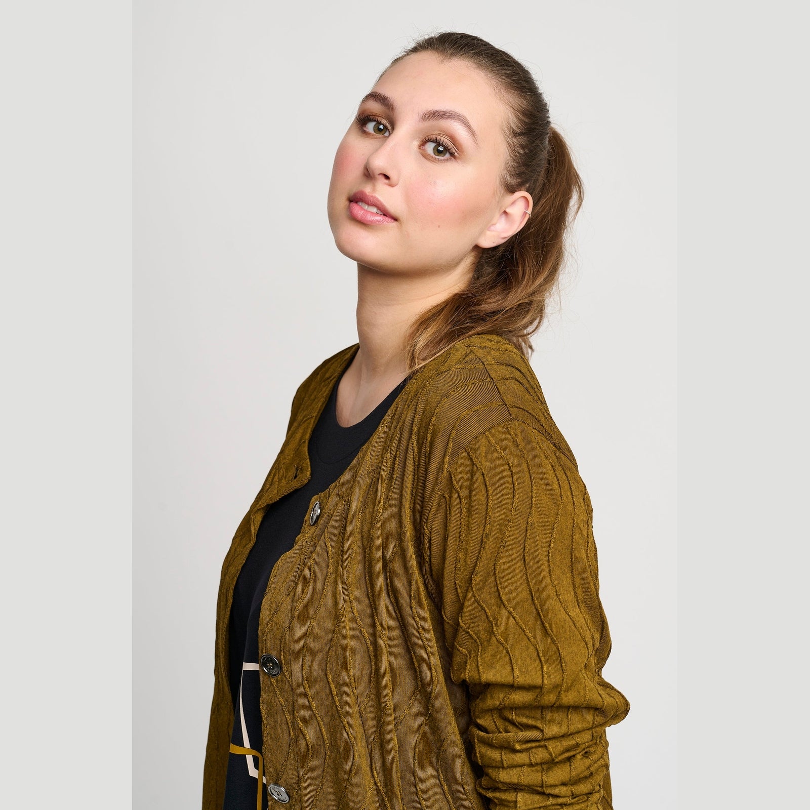 Pont Neuf PNRonja Cardigan 280 Golden Oak