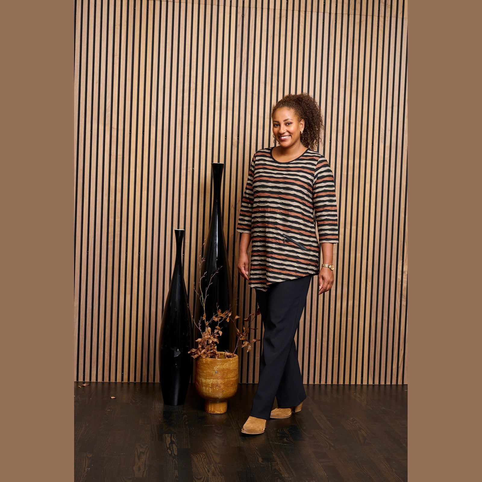 Pont Neuf PNRosalina Bluser 3372 Toffee