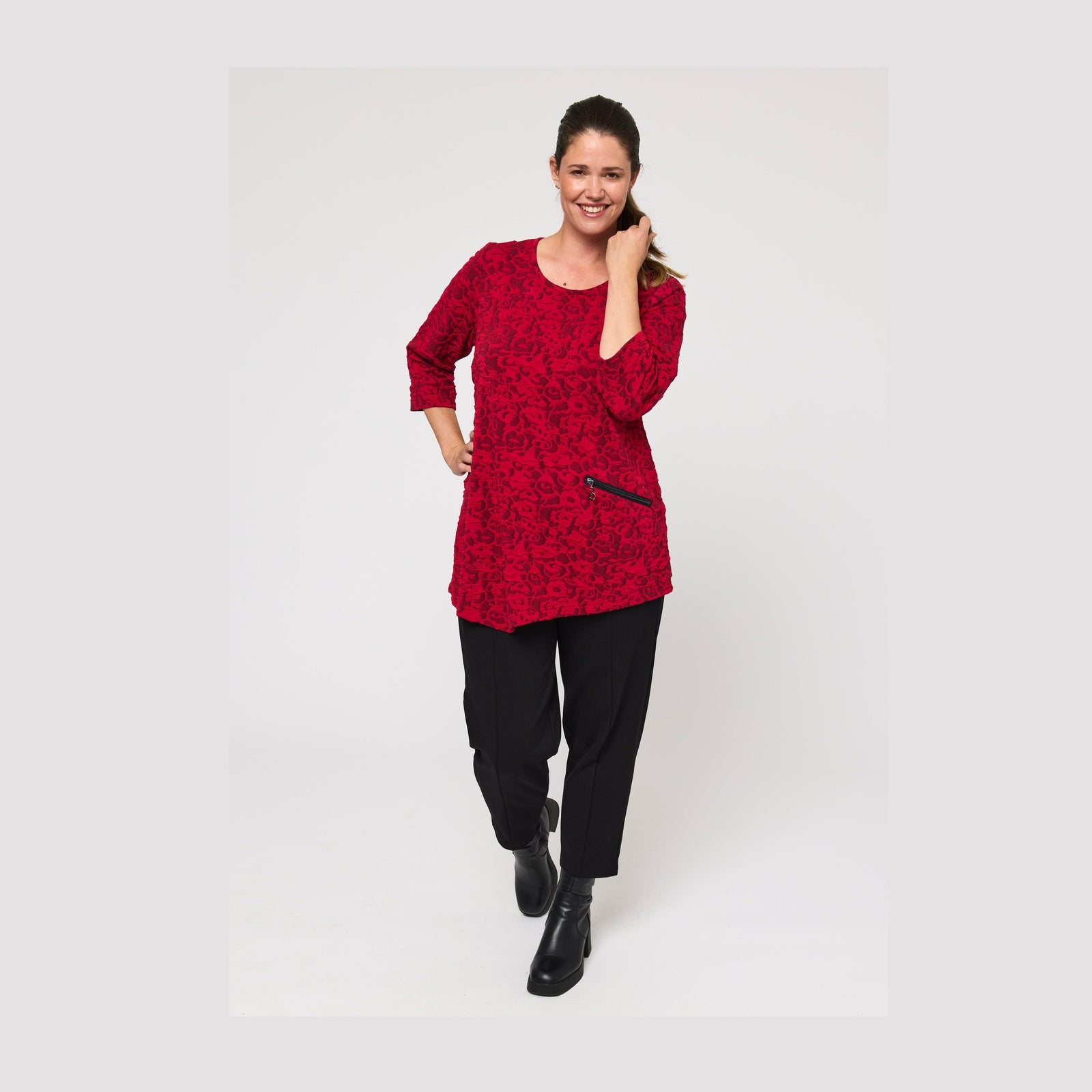 Pont Neuf PNRosalina Bluser 2600 Deep Red