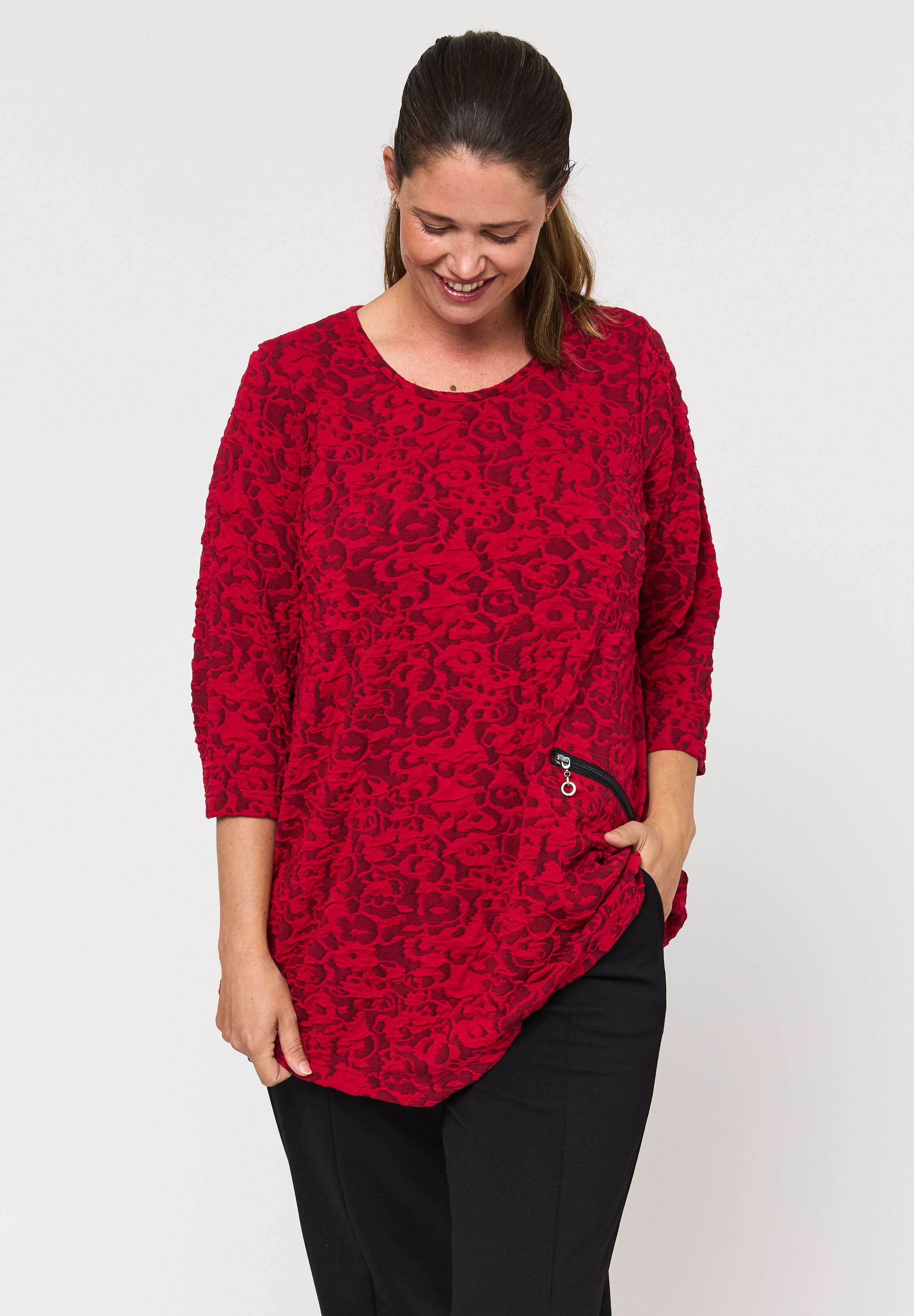 Pont Neuf PNRosalina Bluser 2600 Deep Red