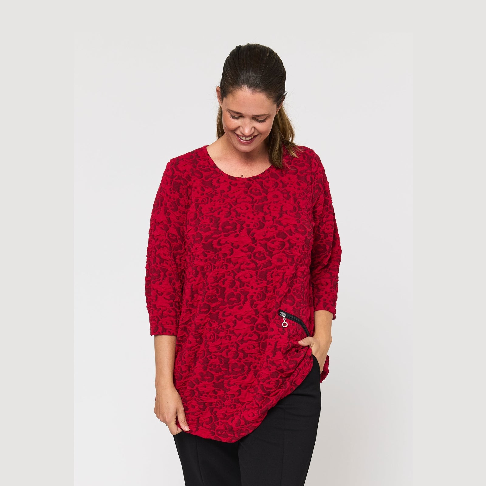 Pont Neuf PNRosalina Bluser 2600 Deep Red