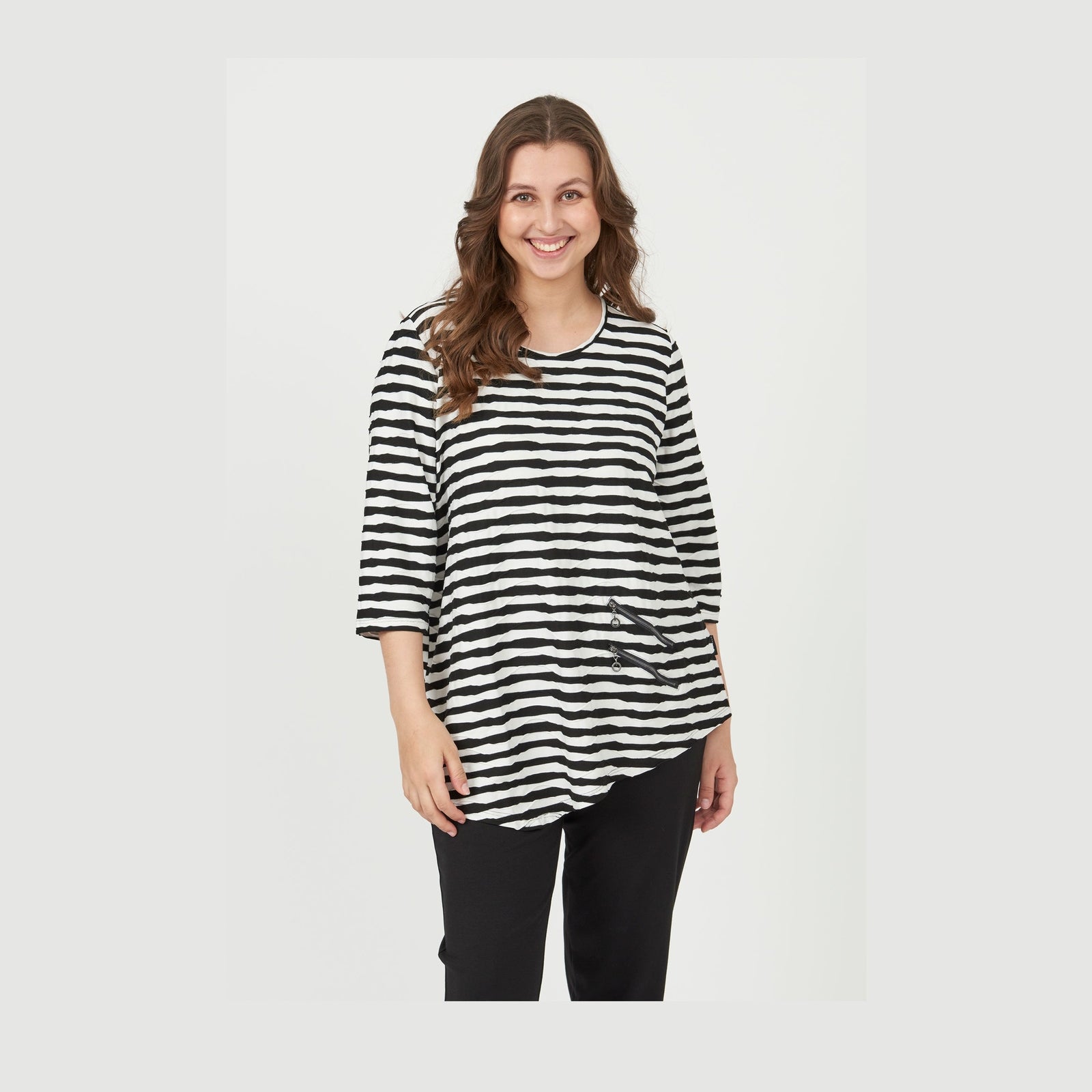 Pont Neuf PNRosalina Bluser 805 Black/white