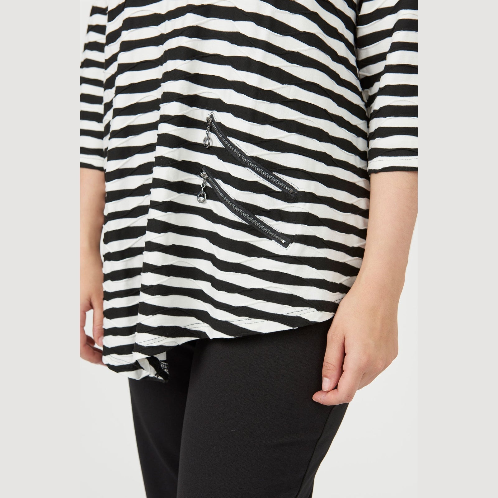 Pont Neuf PNRosalina Bluser 805 Black/white
