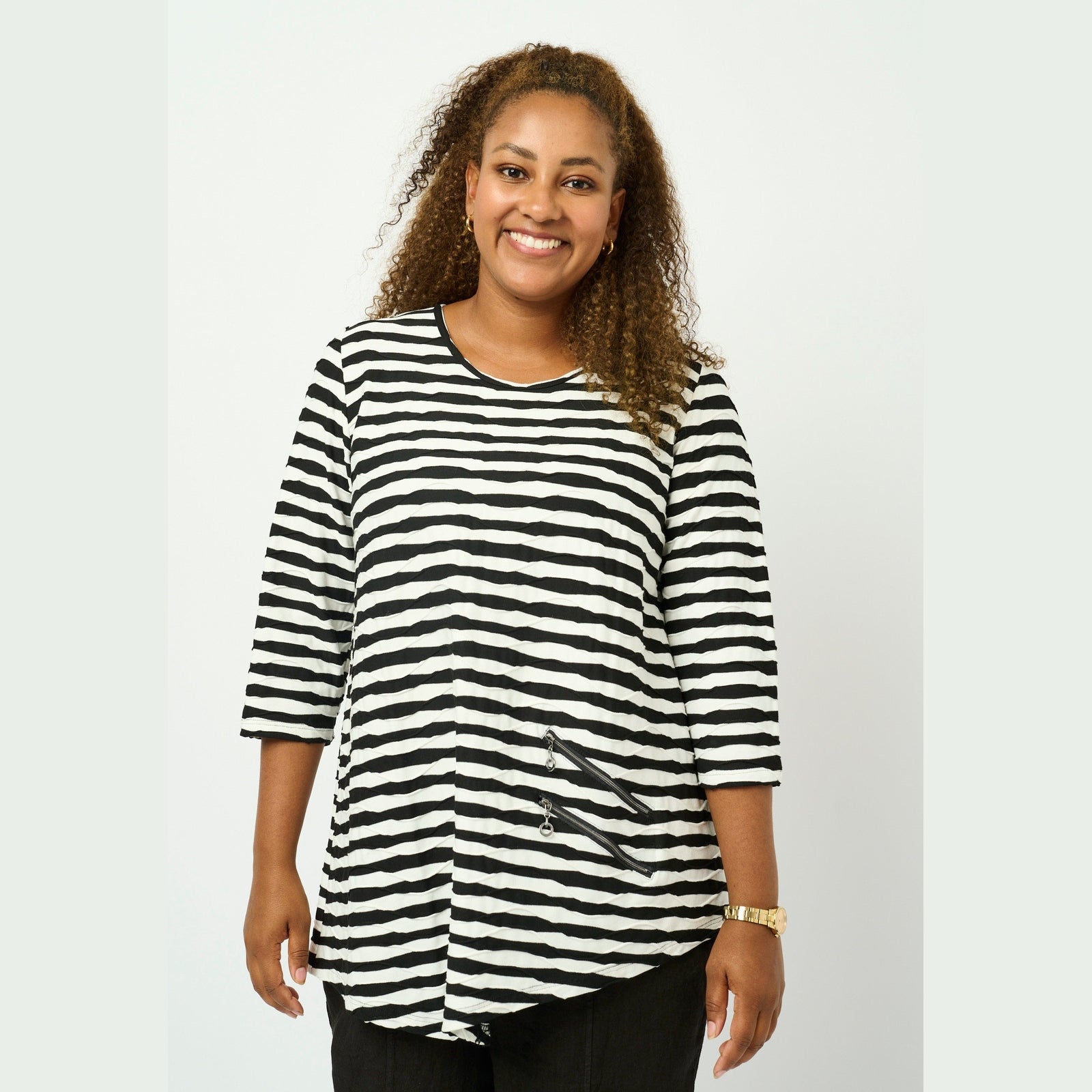Pont Neuf PNRosalina Bluser 805 Black/white
