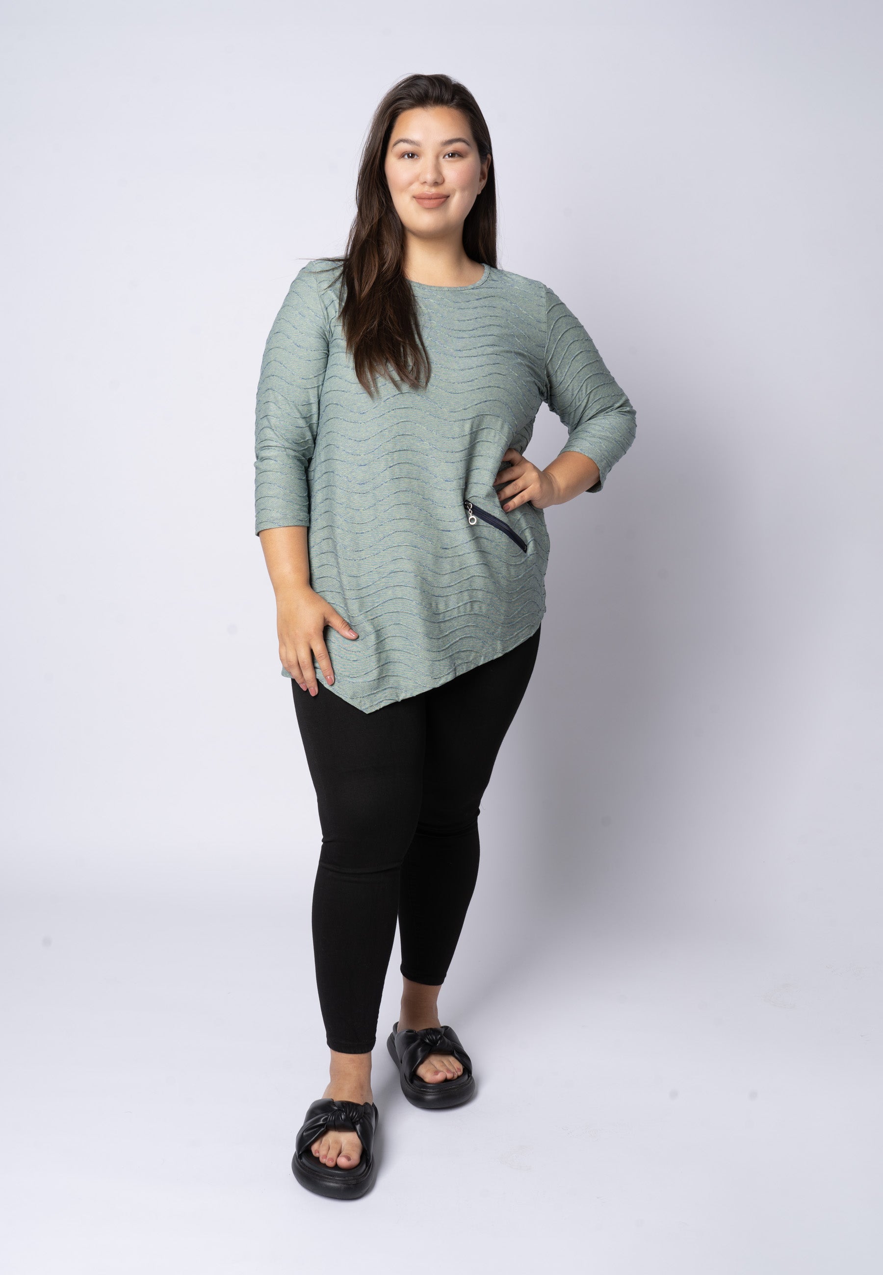 Pont Neuf PNRosalina Bluser 043 Simply Green