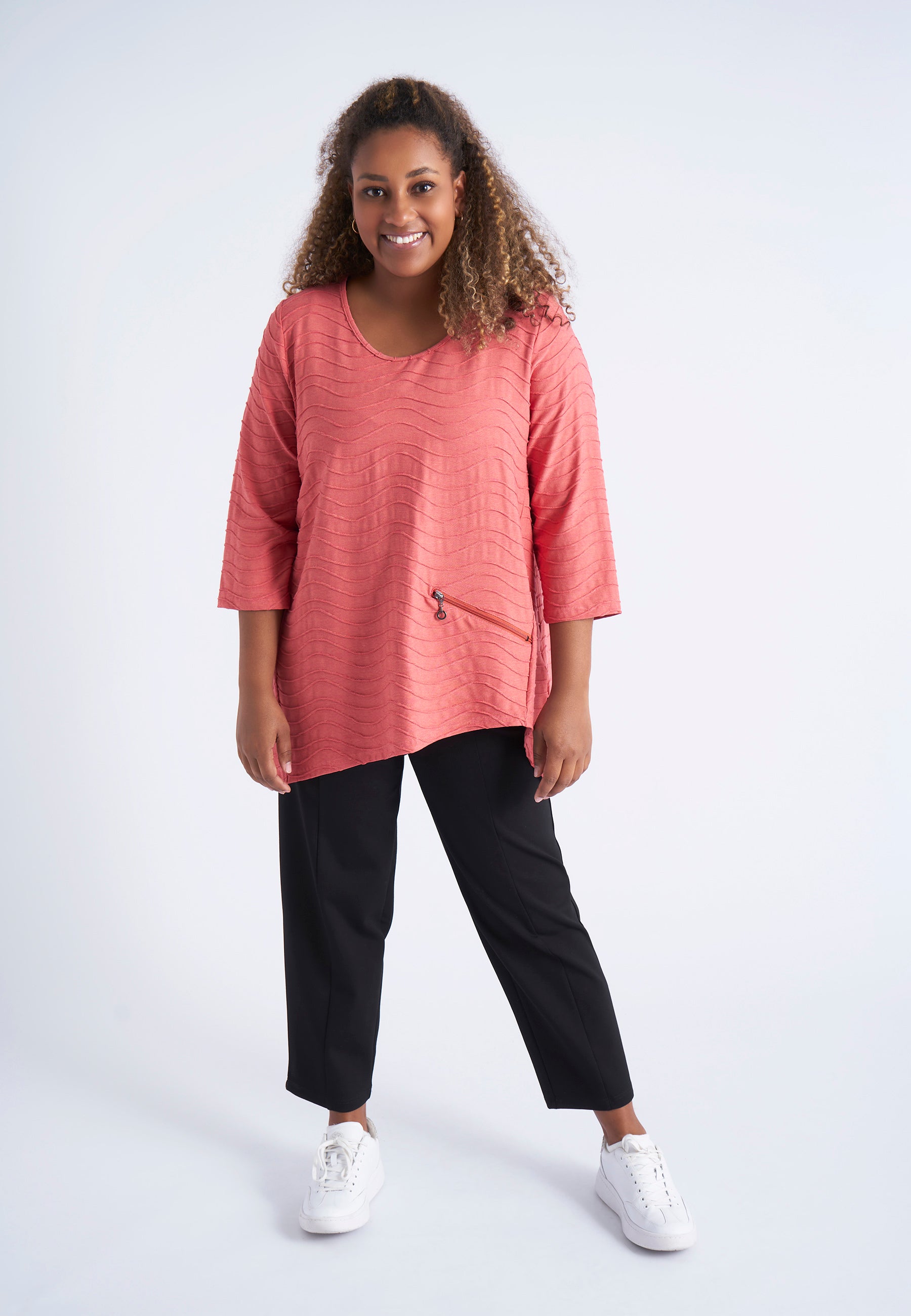 Pont Neuf PNRosalina Bluser 055 Coral red