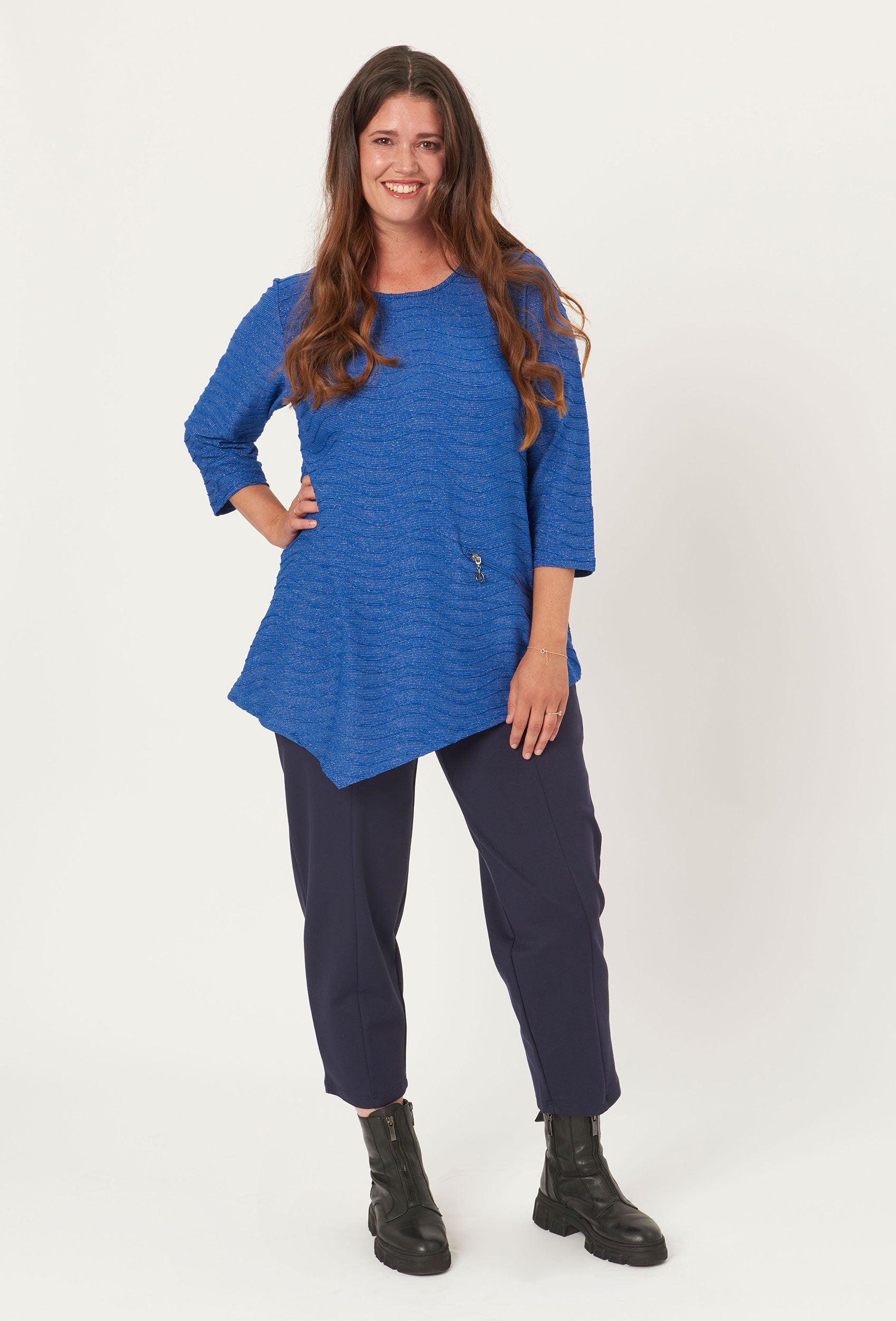 Pont Neuf PNRosalina Bluser 266 Cobalt Blue