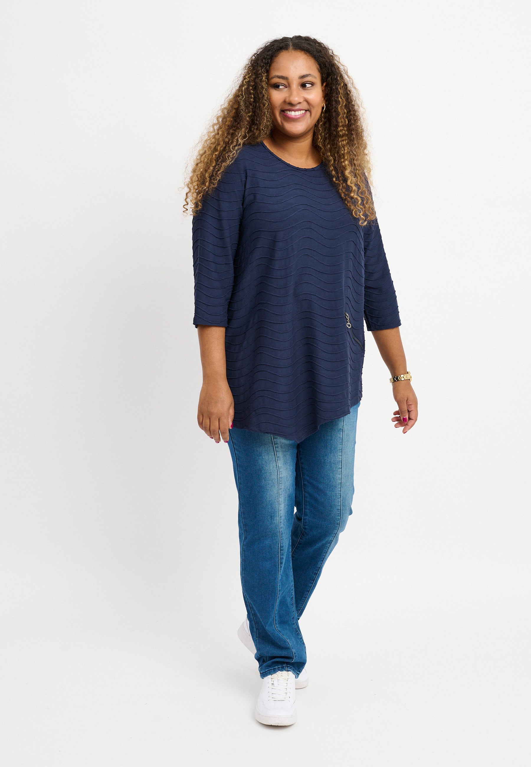 Pont Neuf PNRosalina Bluser 520 Navy