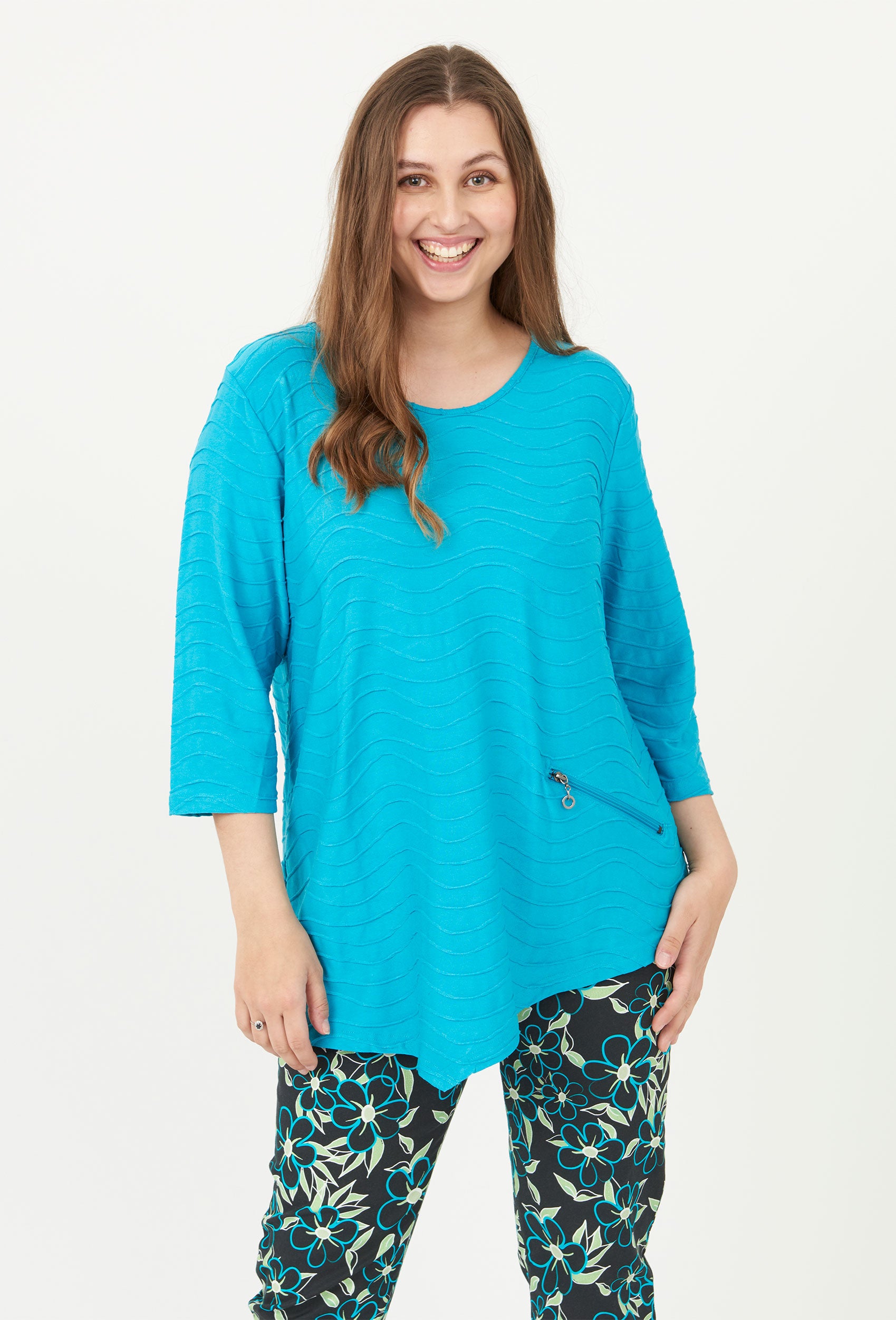 Pont Neuf PNRosalina Bluser 523 Turquise