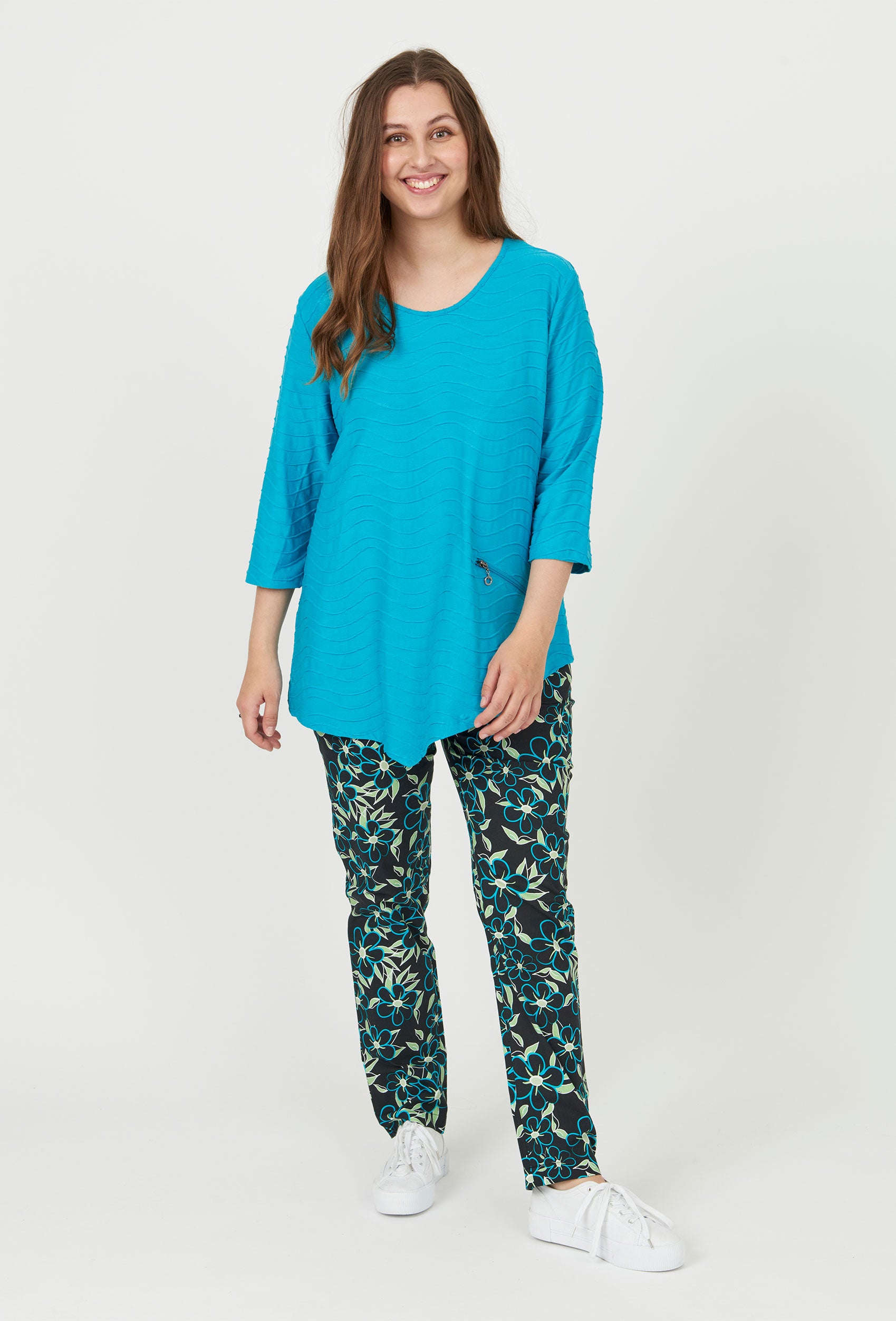 Pont Neuf PNRosalina Bluser 523 Turquise