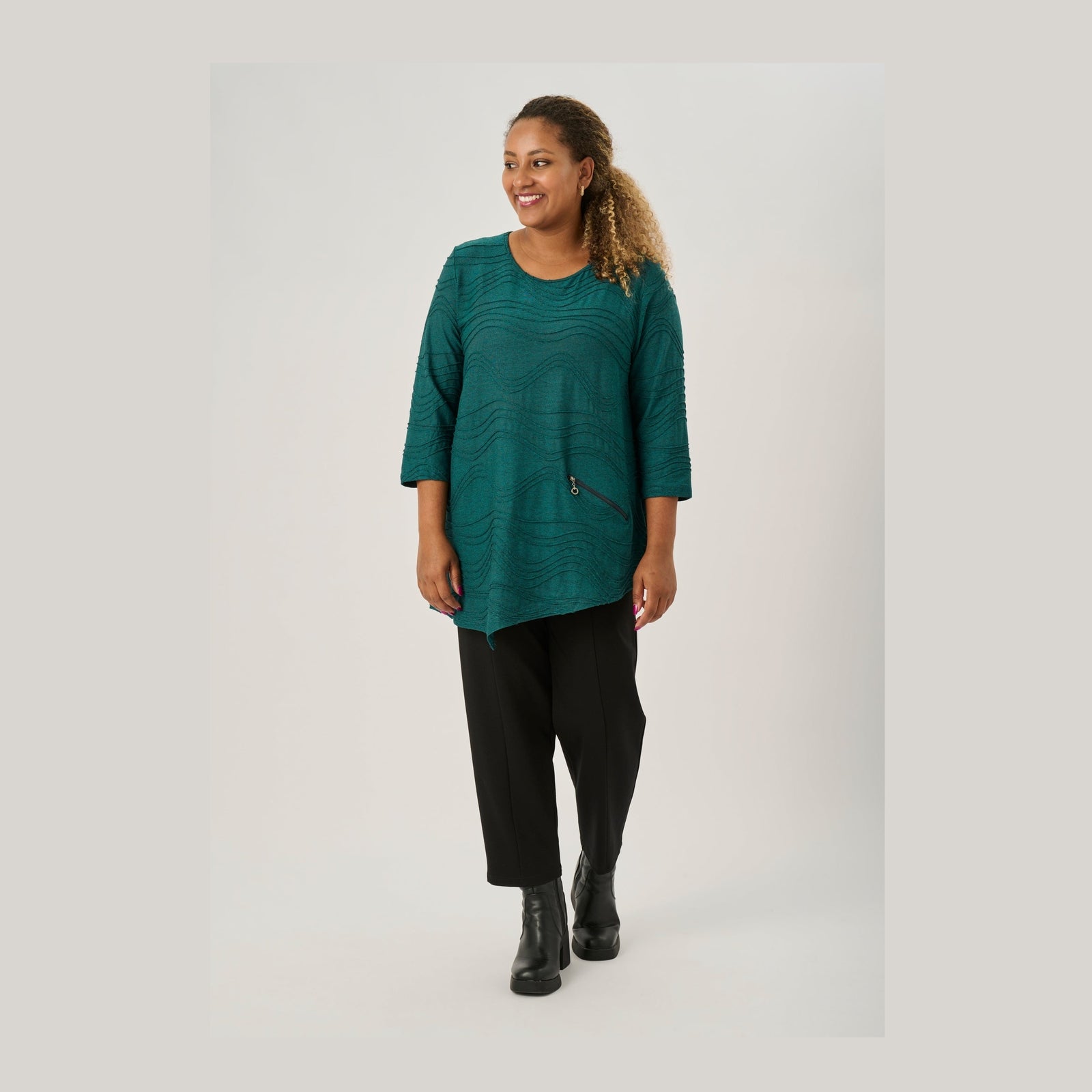 Pont Neuf PNRosalina Tunikaer 5052 Petrol Blue