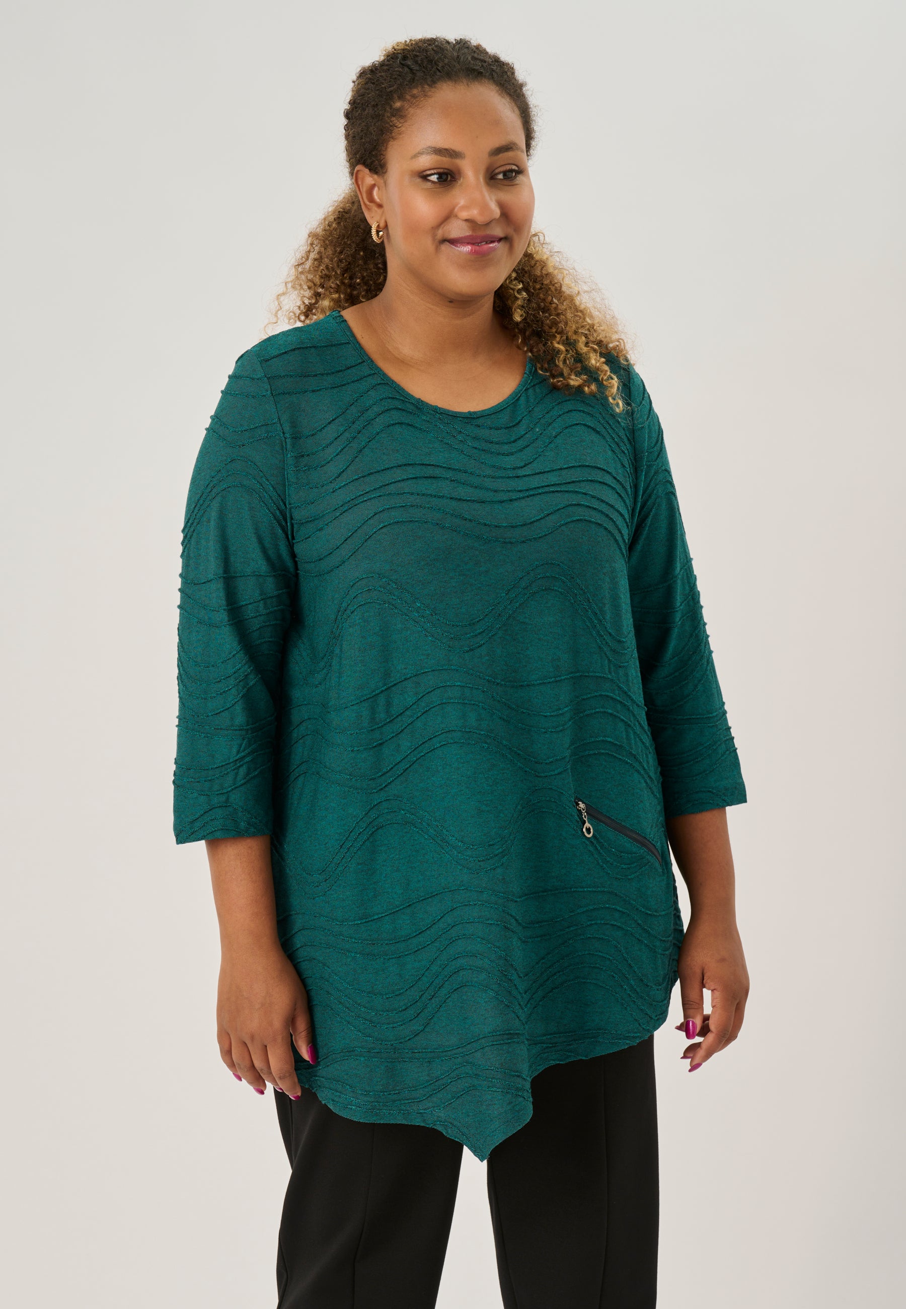 Pont Neuf PNRosalina Tunikaer 5052 Petrol Blue