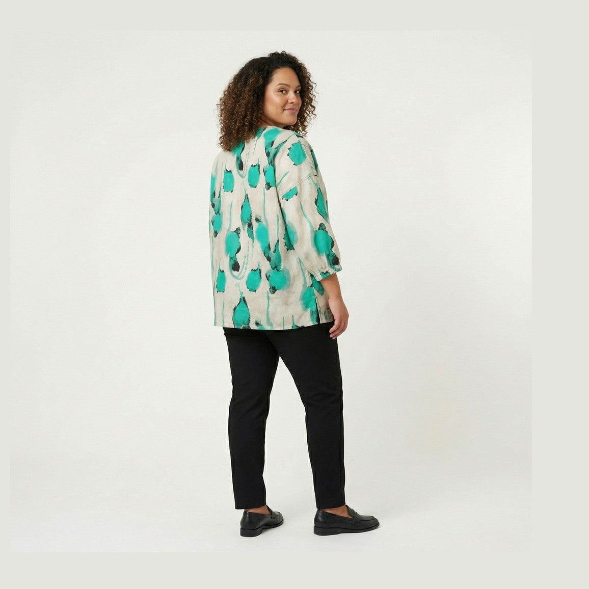 Pont Neuf PNSari Bluser 3480 Aqua Green