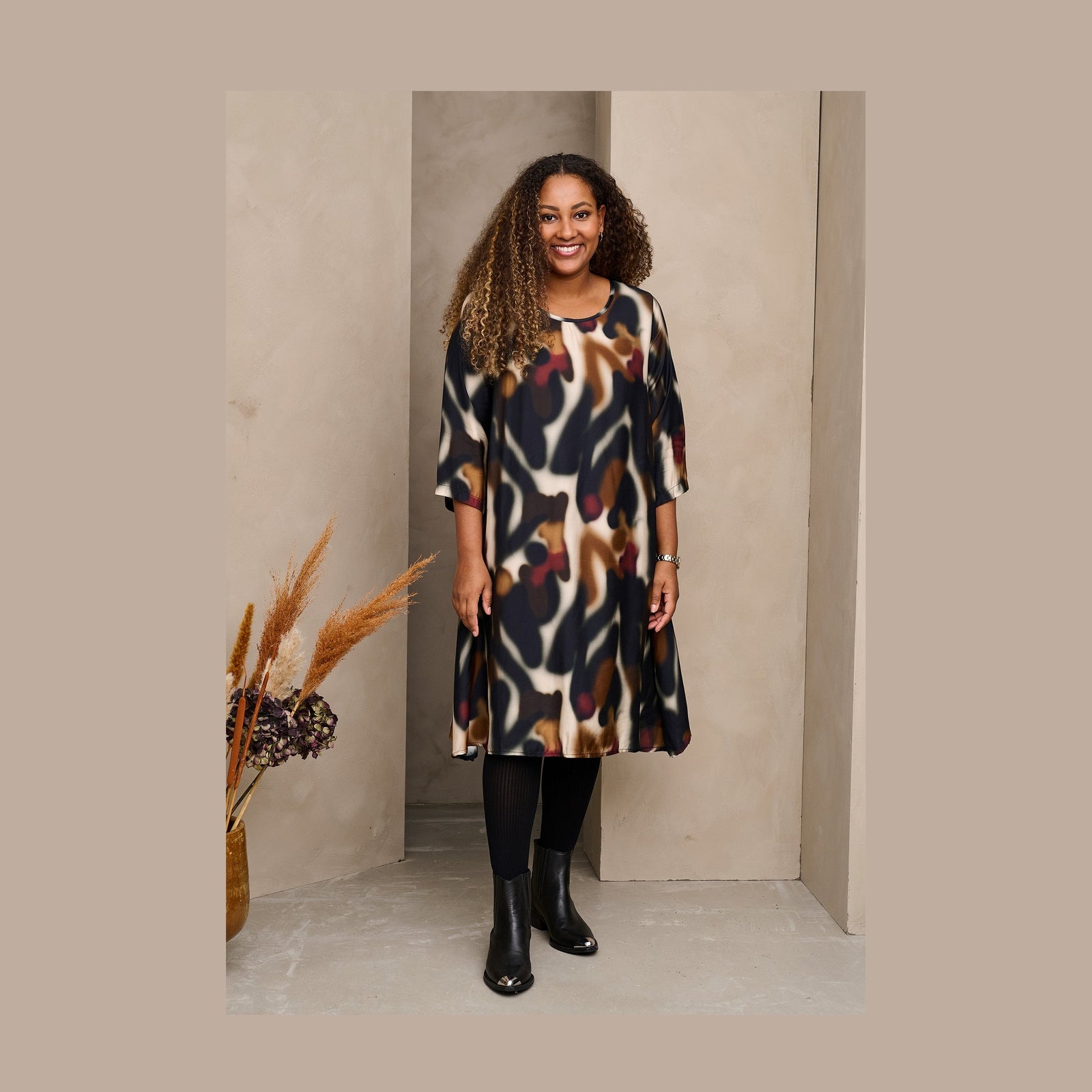 Pont Neuf PNSasa Tea Kjoler 2999 BORDEAUX RED