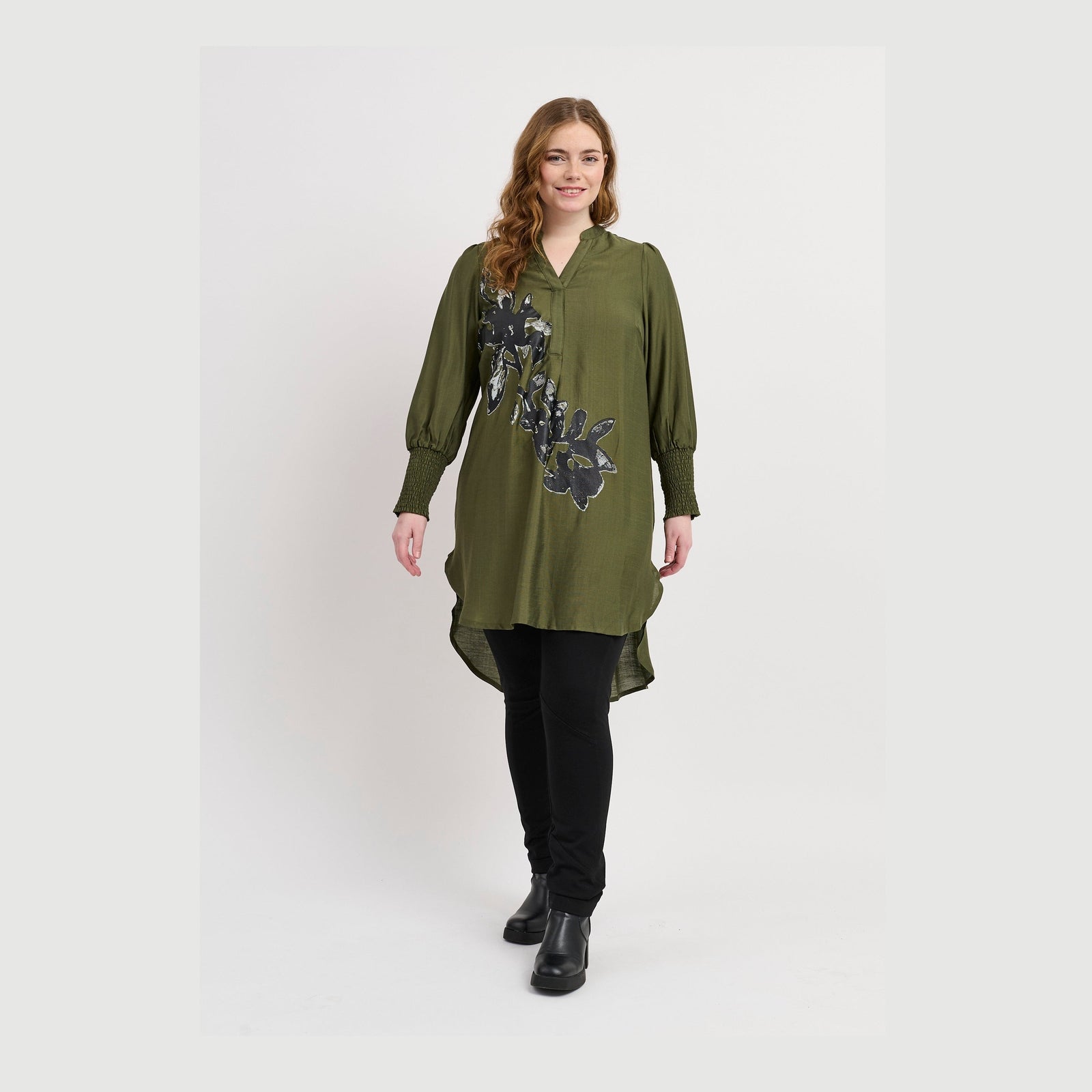 Pont Neuf PNSella Skjortebluser 3620 Forest Green