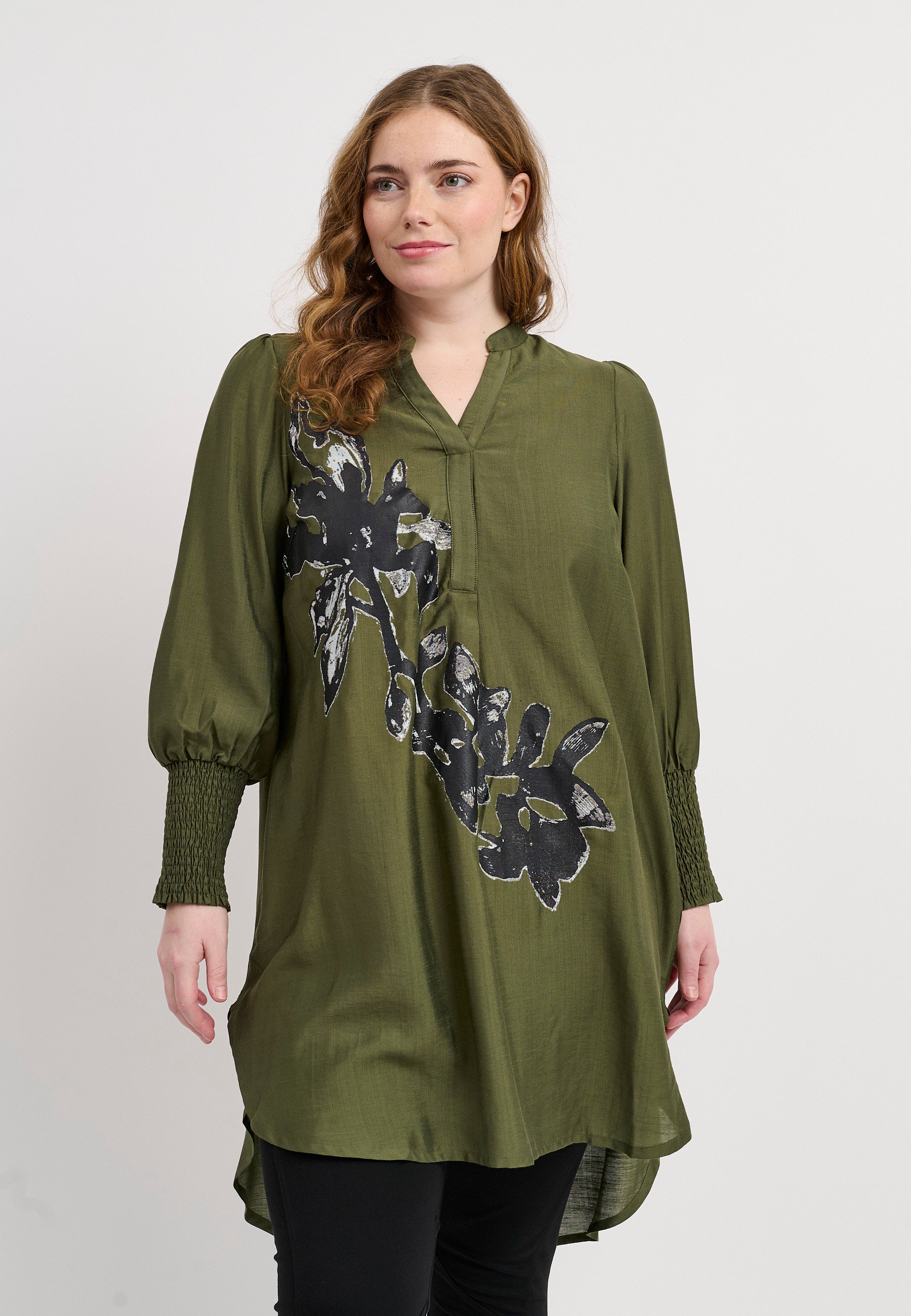 Pont Neuf PNSella Skjortebluser 3620 Forest Green