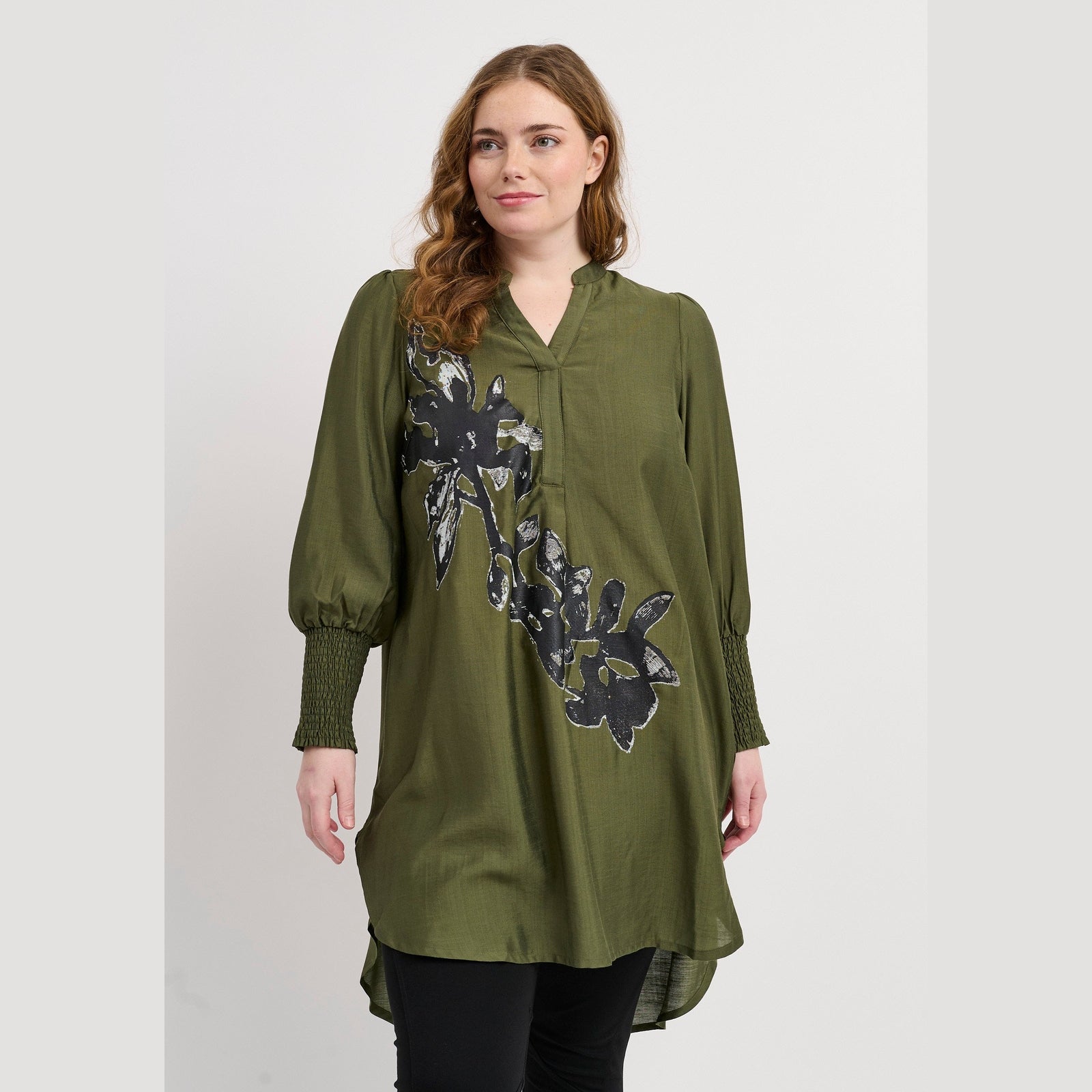 Pont Neuf PNSella Skjortebluser 3620 Forest Green