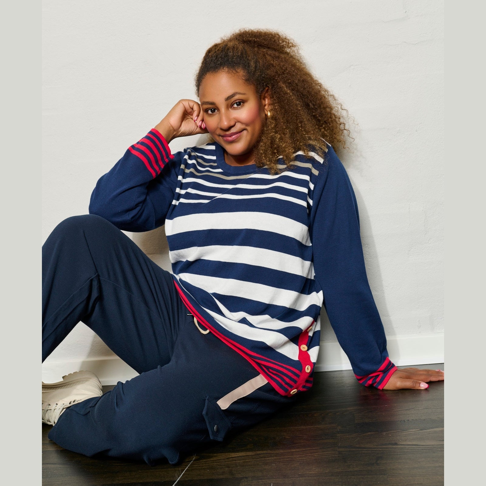 Pont Neuf PNSido Knit Pullover 5999 NAVY BLUE