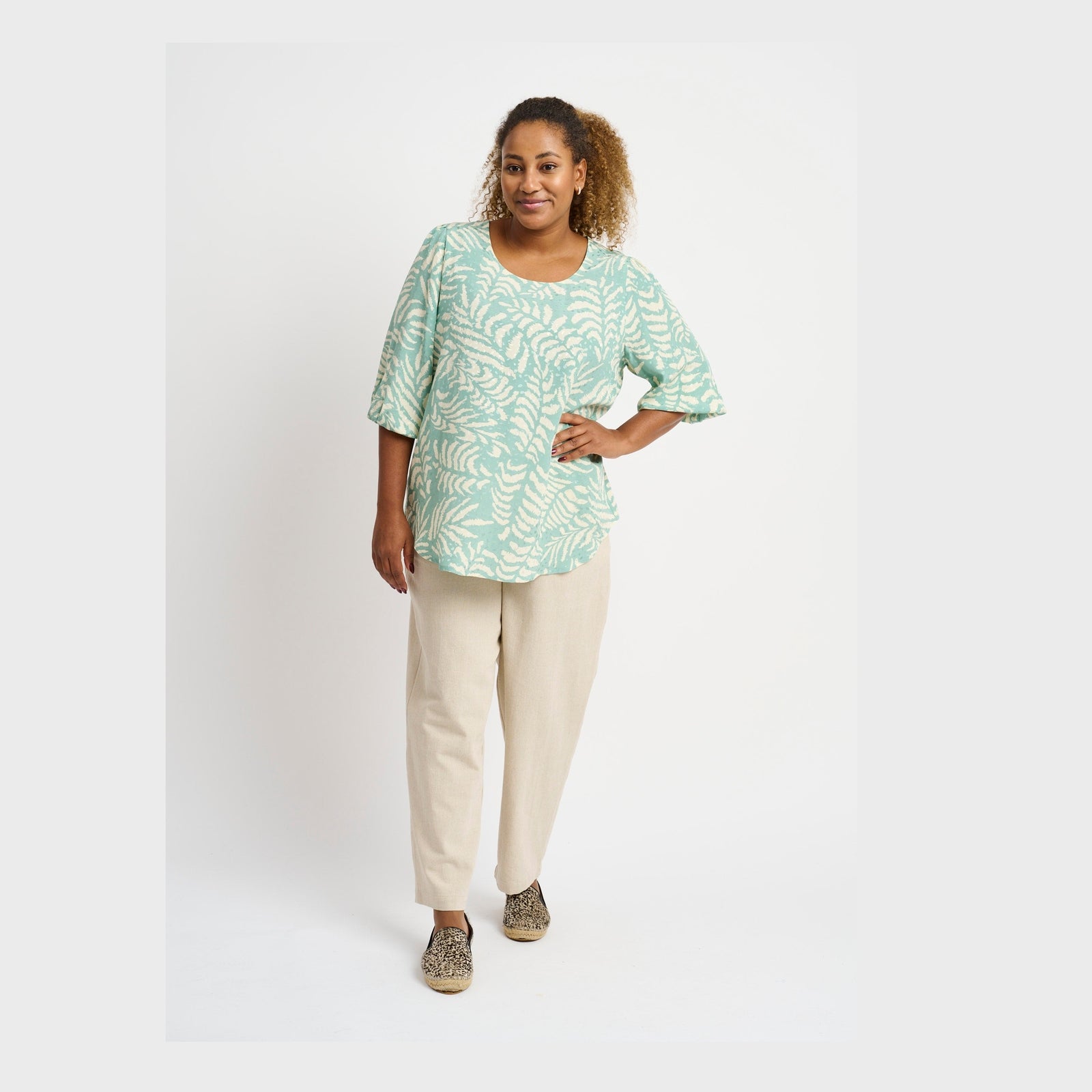 Pont Neuf PNTrud Bluser 3506 Khaki Green