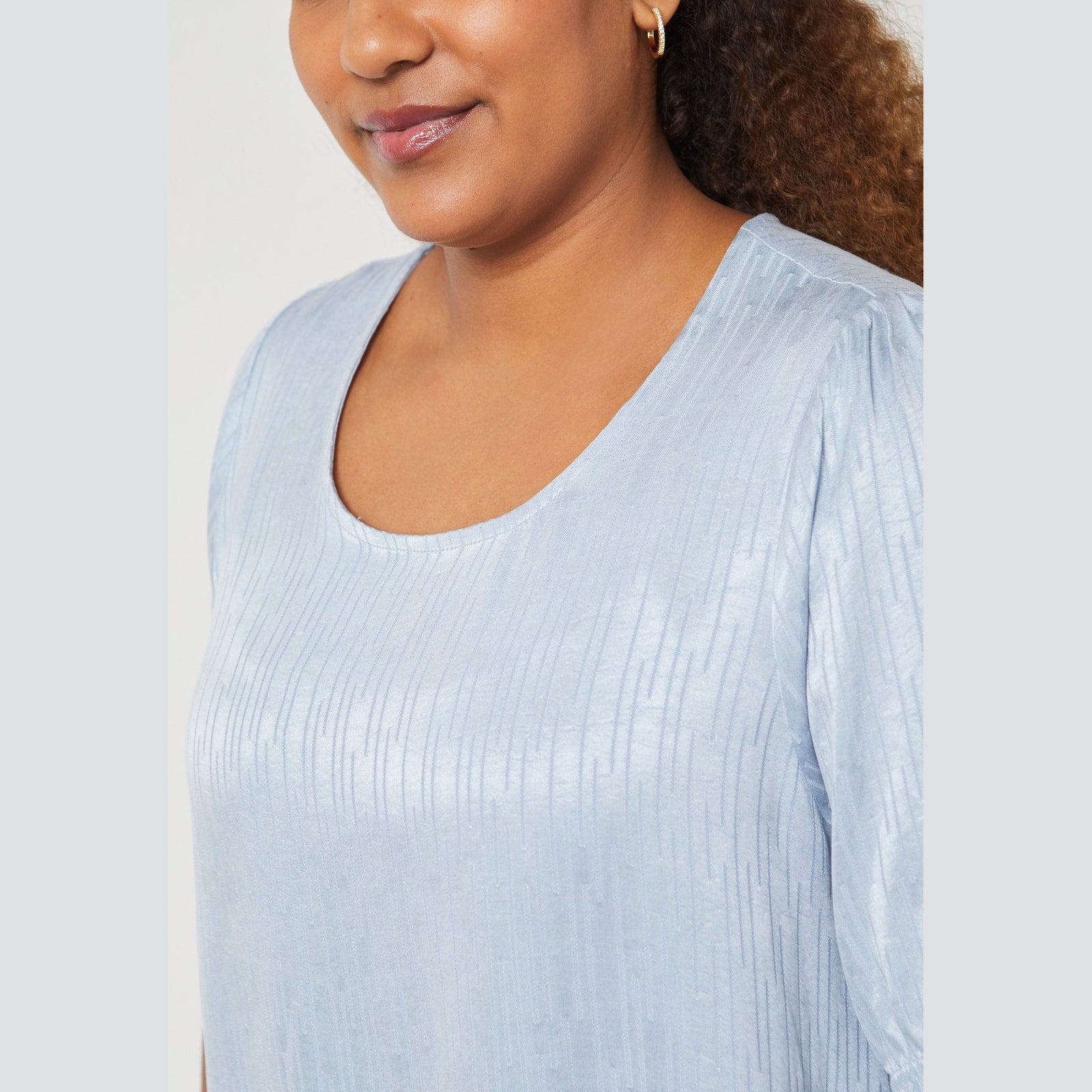 Pont Neuf PNTudi Bluser 5250 Soft Blue