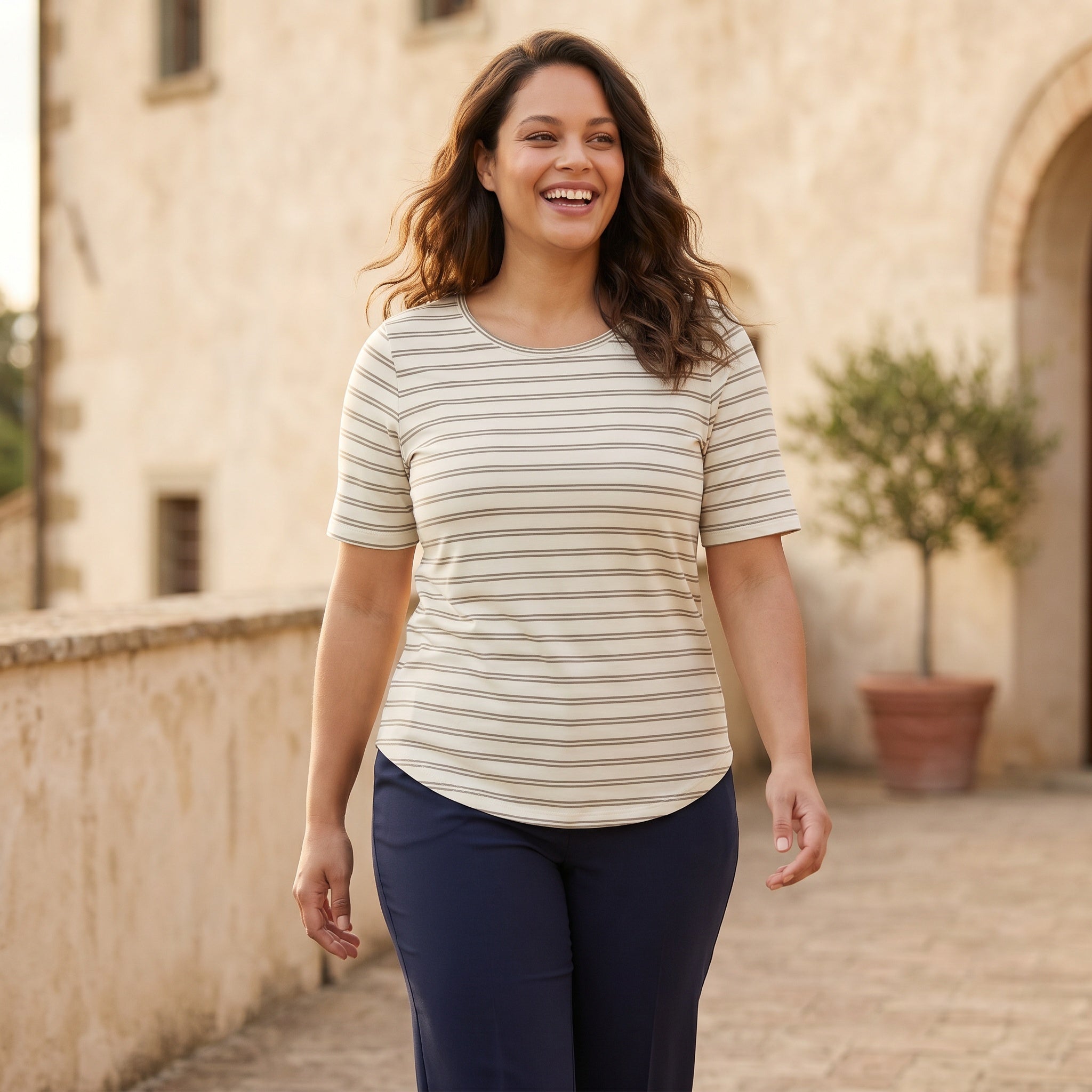 Pont Neuf PNTulla T-Shirt 3506 Khaki Green