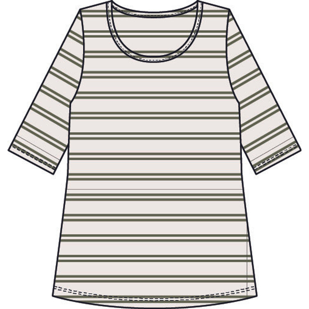 Pont Neuf PNTulla T-Shirt 3506 Khaki Green