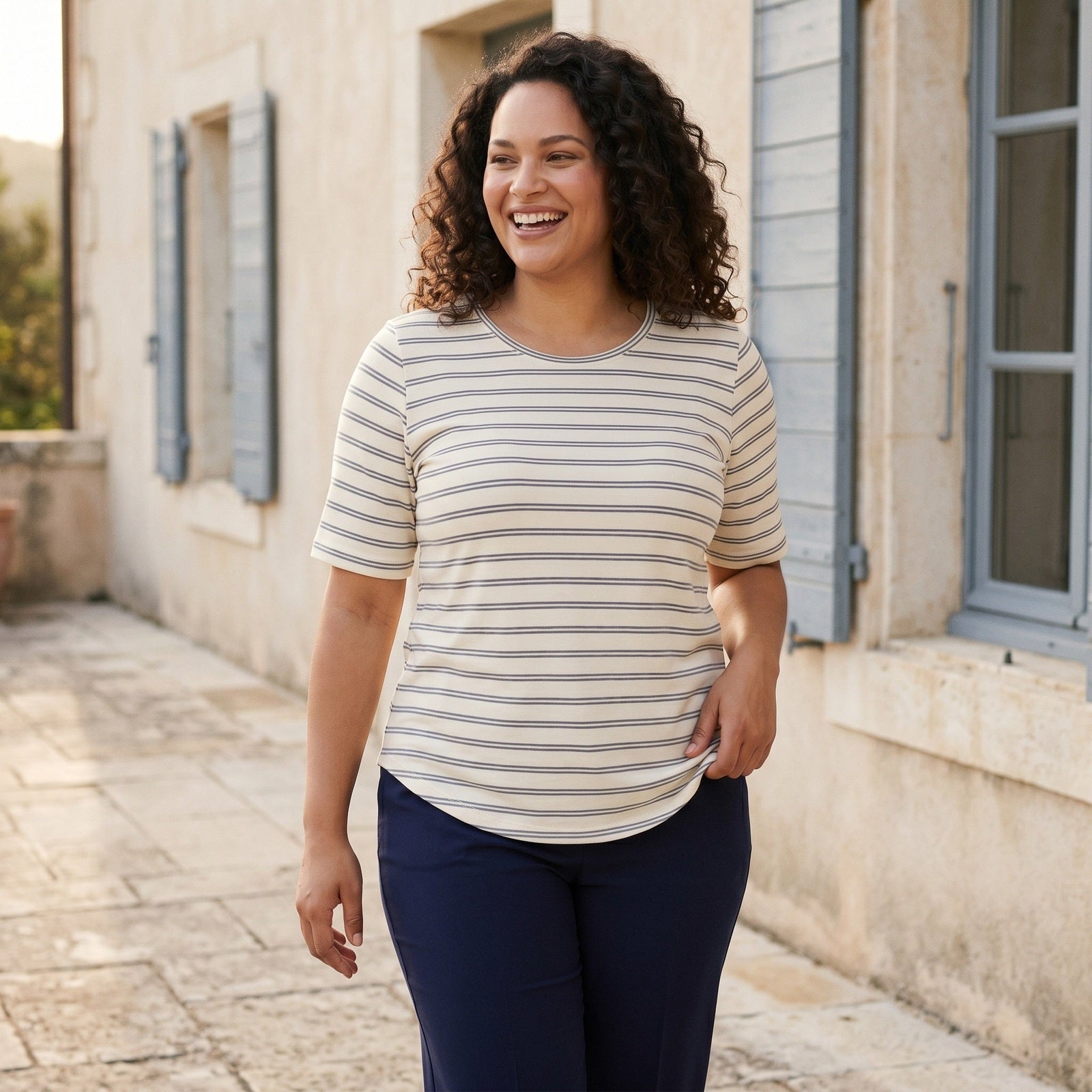 Pont Neuf PNTulla T-Shirt 5501 DENIM BLUE