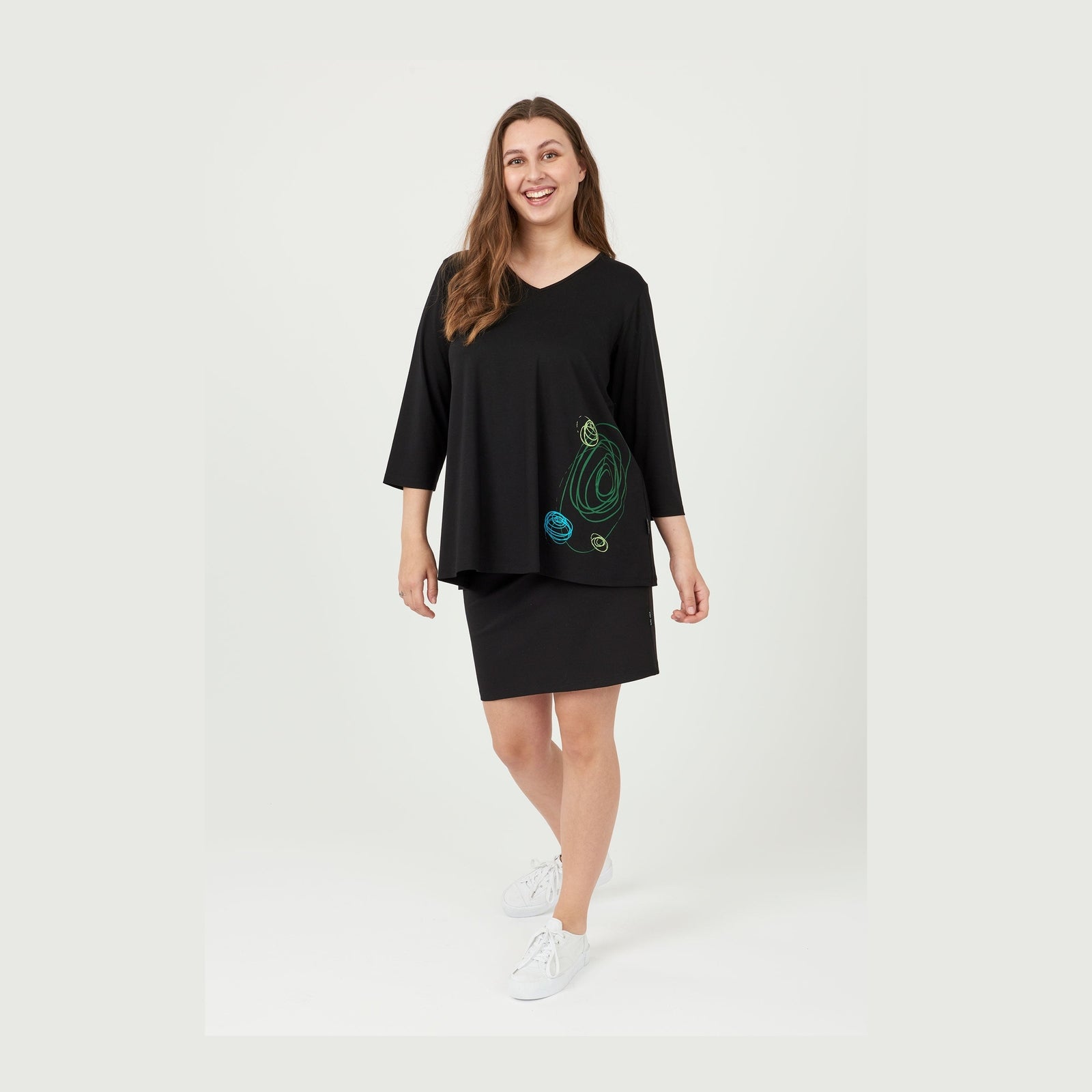 Pont Neuf PNTulle Bluser 074 Bottle Green