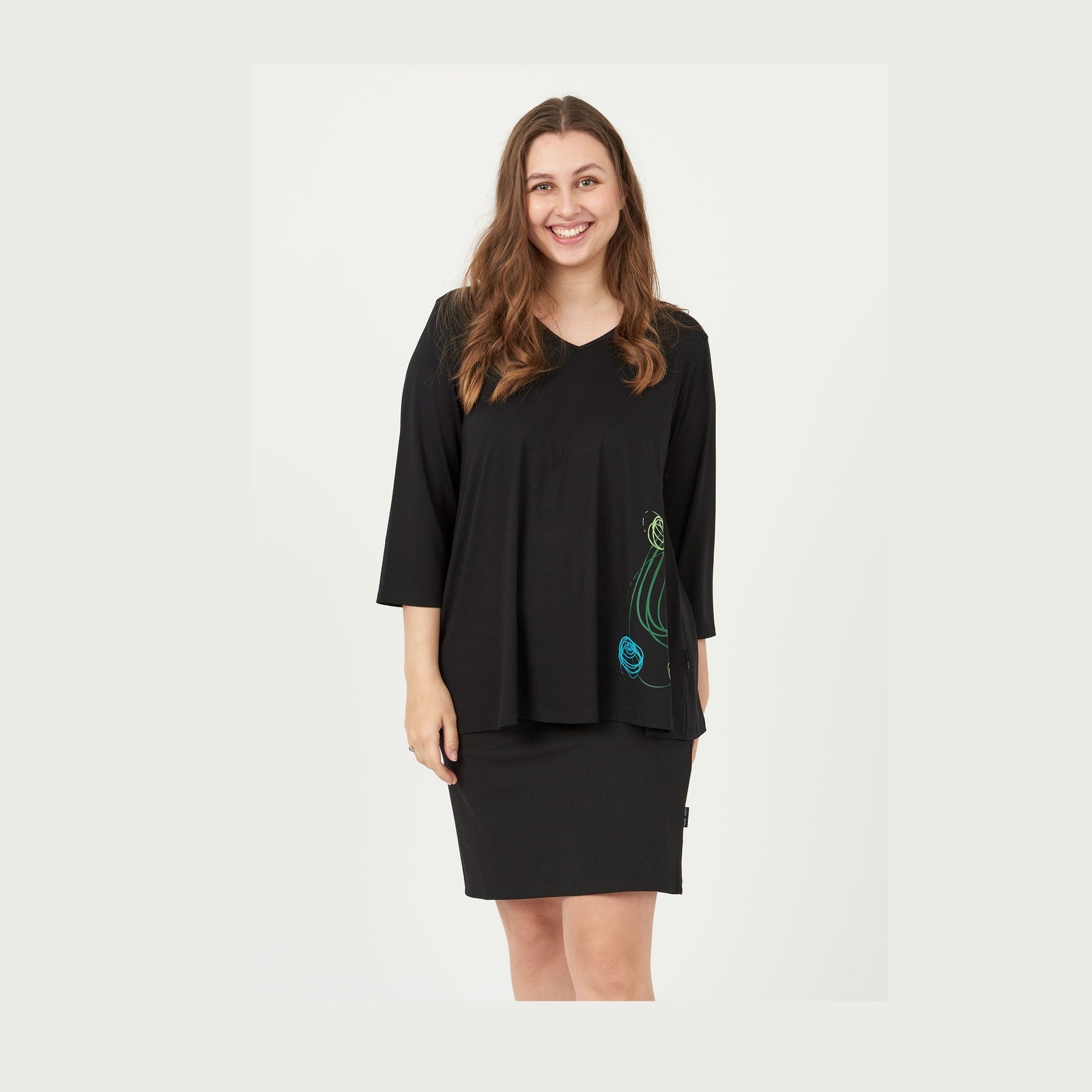 Pont Neuf PNTulle Bluser 074 Bottle Green