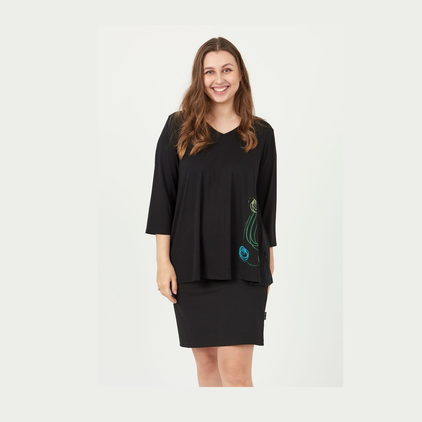 Pont Neuf PNTulle Bluser 074 Bottle Green