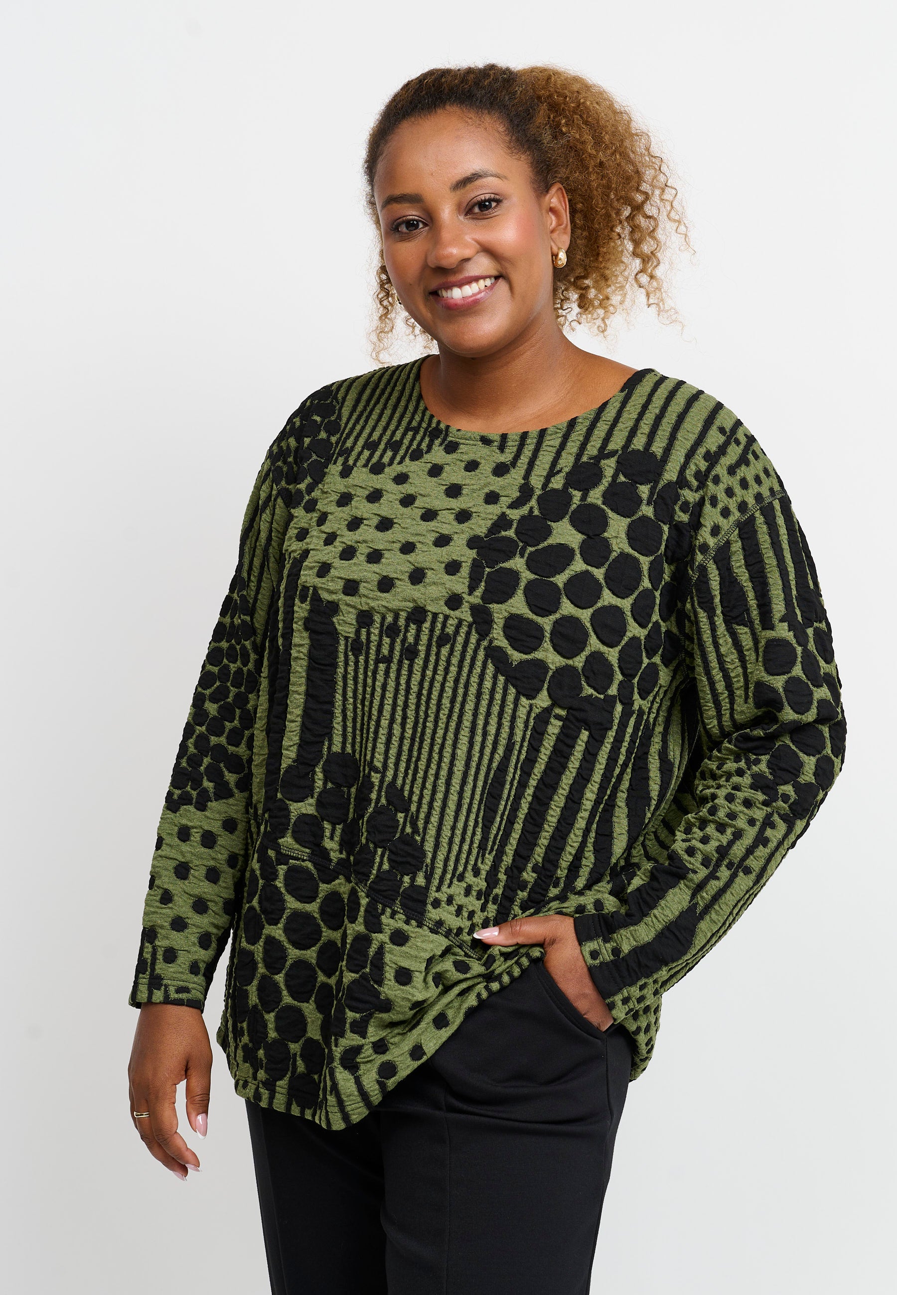 Pont Neuf PNValina Bluser 3620 Forest Green