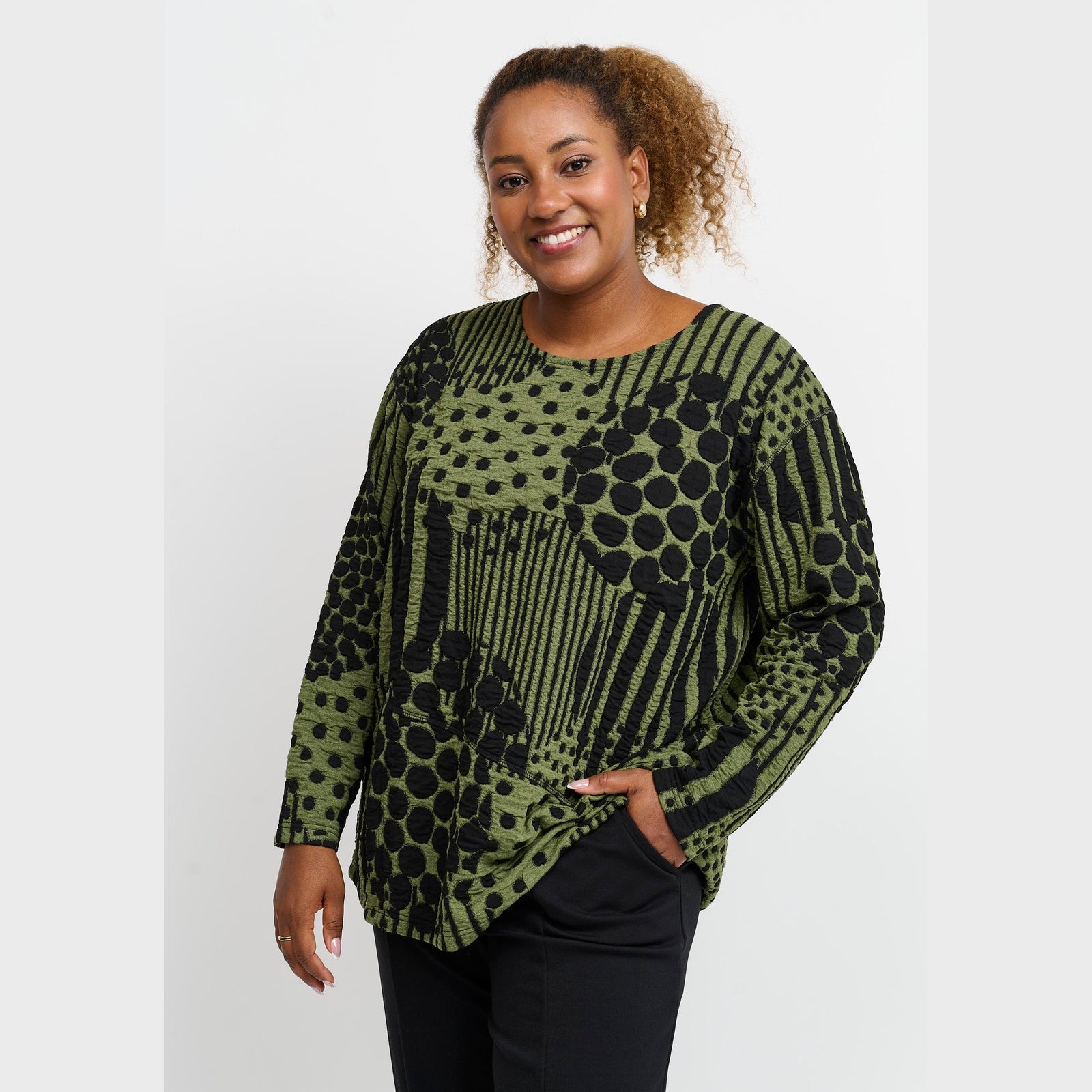 Pont Neuf PNValina Bluser 3620 Forest Green