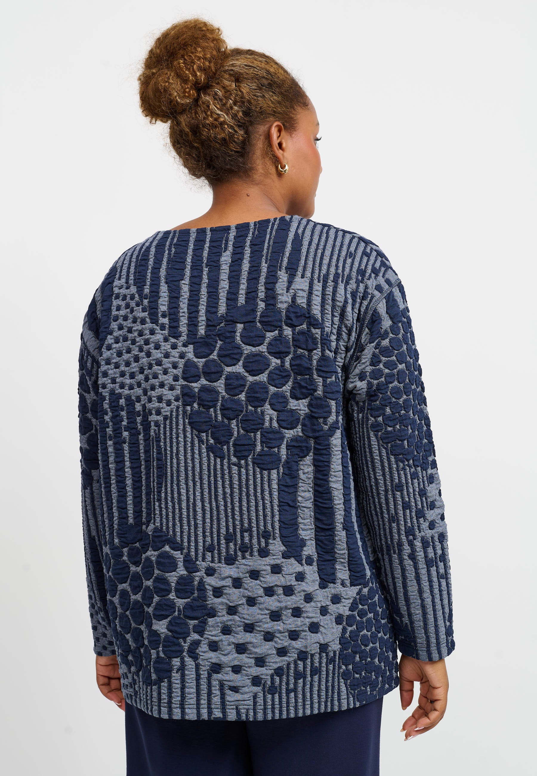 Pont Neuf PNValina Bluser 5555 Steel Blue