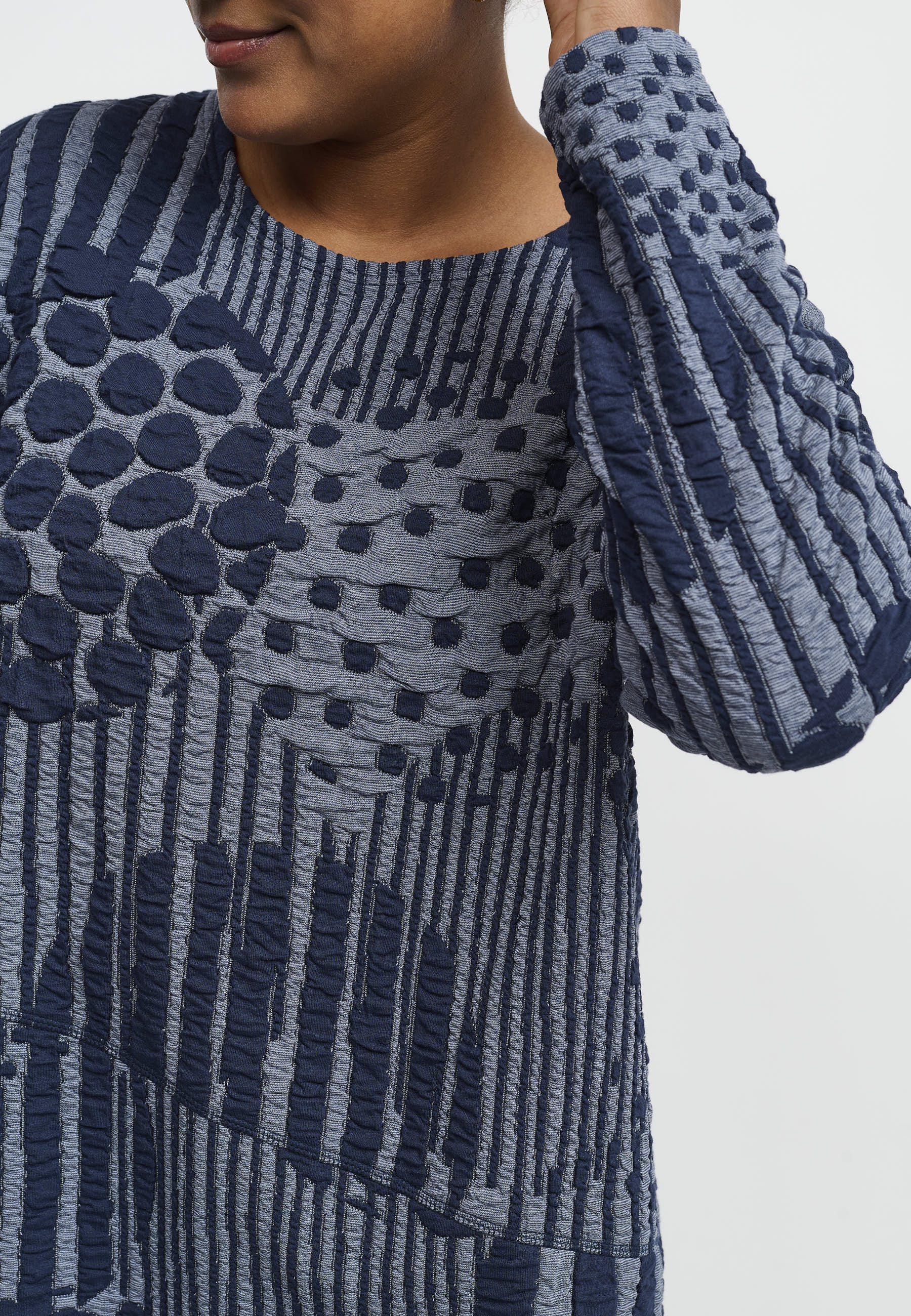 Pont Neuf PNValina Bluser 5555 Steel Blue