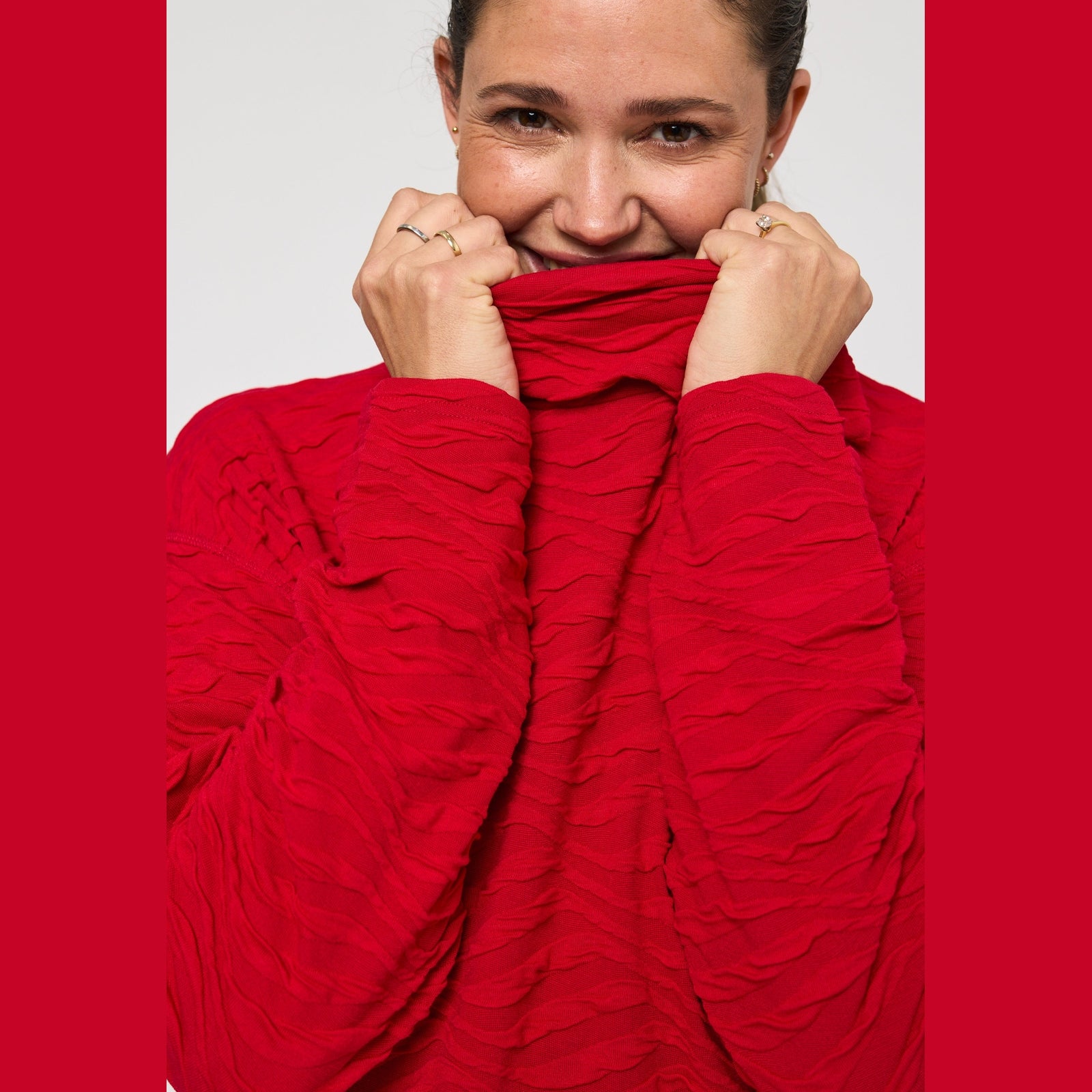 Pont Neuf PNVinca Bluser 2600 Deep Red