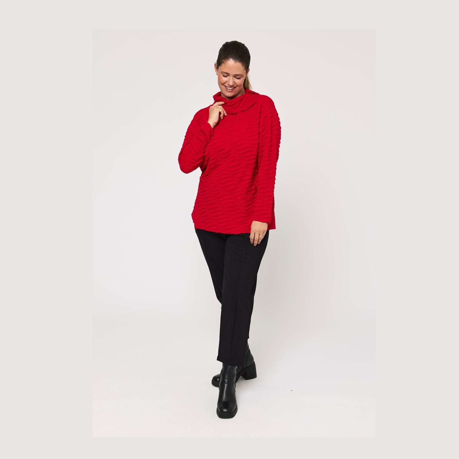 Pont Neuf PNVinca Bluser 2600 Deep Red