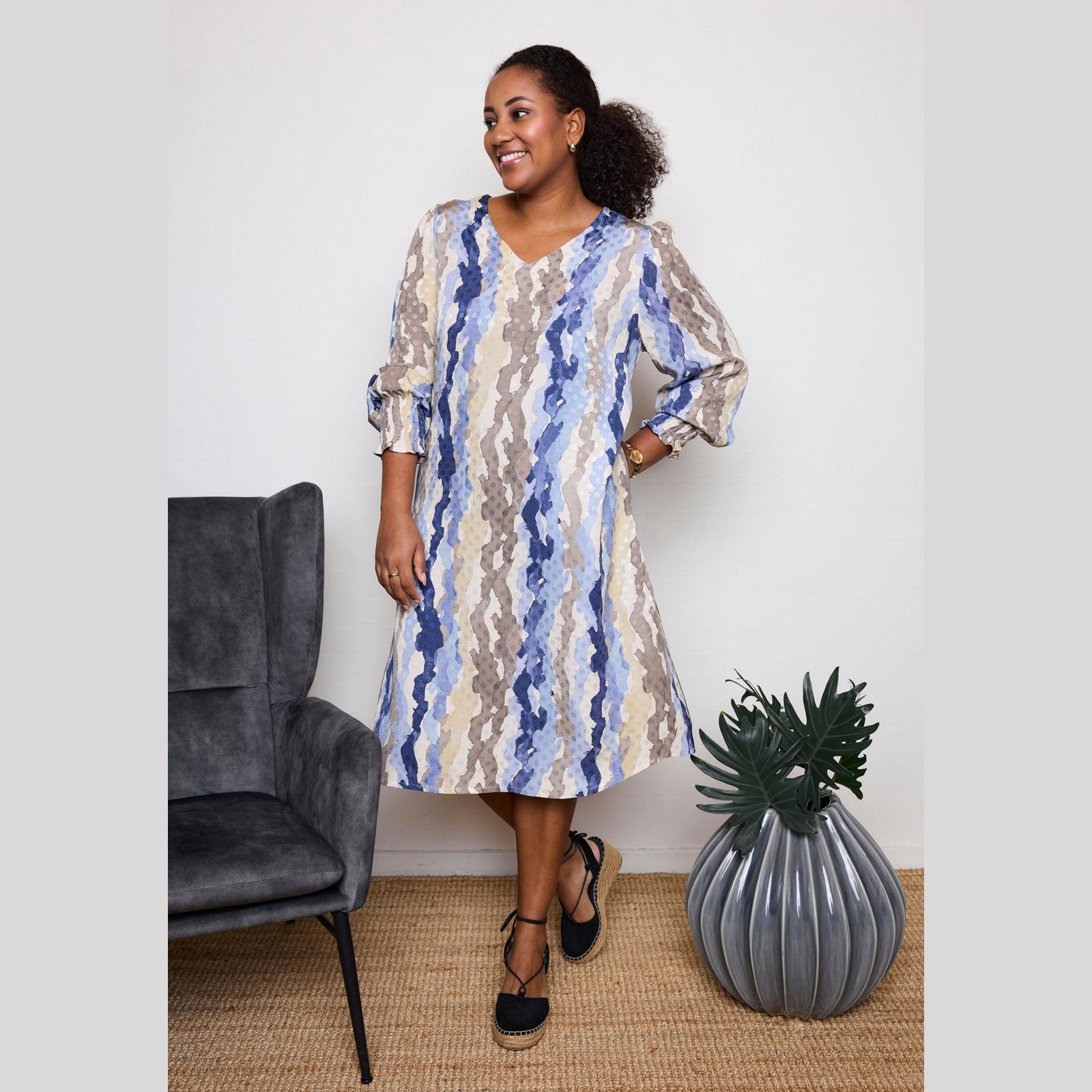 Pont Neuf PNViva Kjoler 5275 Denim blue