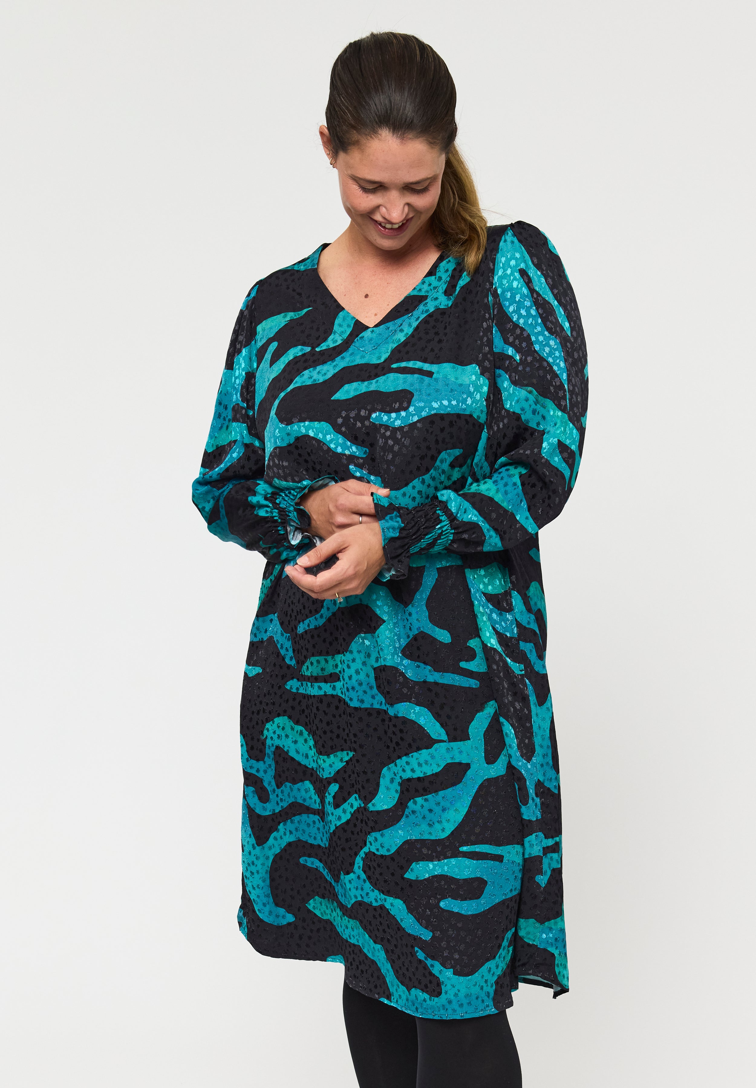 Pont Neuf PNViva Kjoler 5052 Petrol Blue